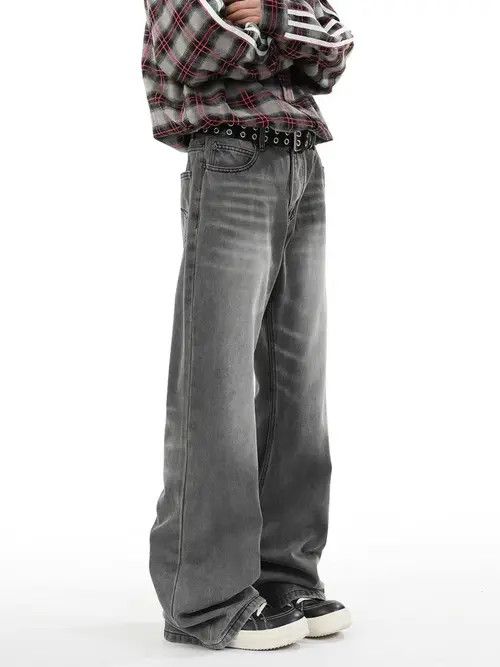VIBE High Street Y2K Vintage Hip Hop Micro Flare Jeans Size US 34 / EU 50 - 4 Thumbnail