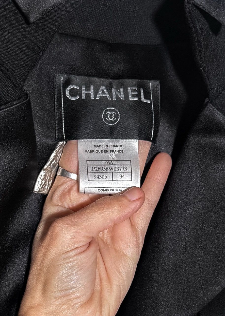 Chanel Chanel FW06 Black Tuxedo Long Jacket Size XS / US 0-2 / IT 36-38 - 10 Thumbnail