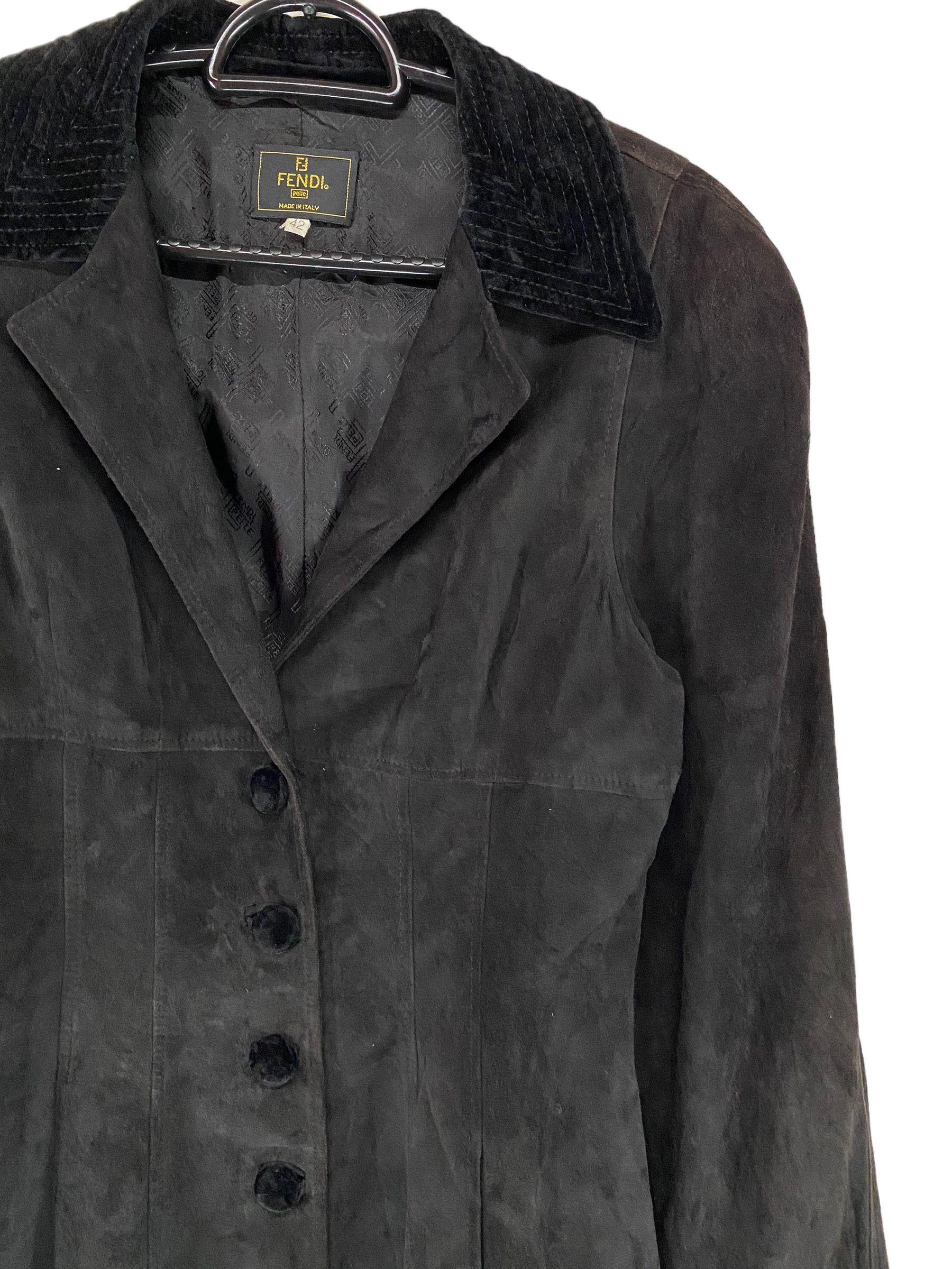 Designer × Fendi Fendi suede leather jacket Size M / US 6-8 / IT 42-44 - 4 Thumbnail