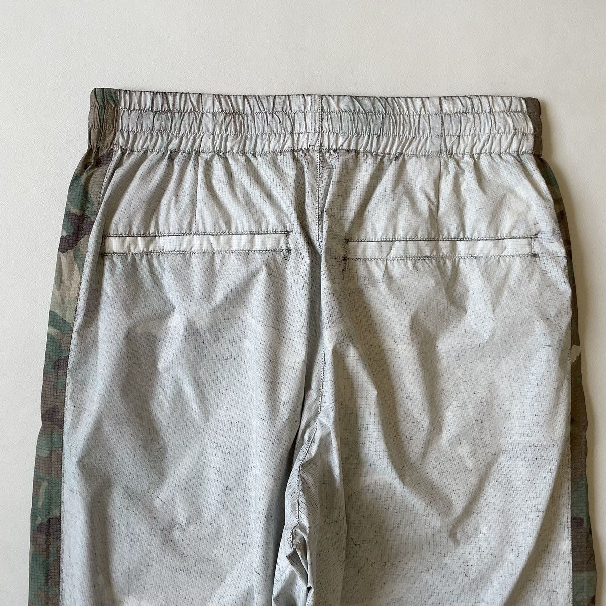 Dries Van Noten White Coated Camo Nylon Utility Trousers Size US 34 / EU 50 - 15 Thumbnail