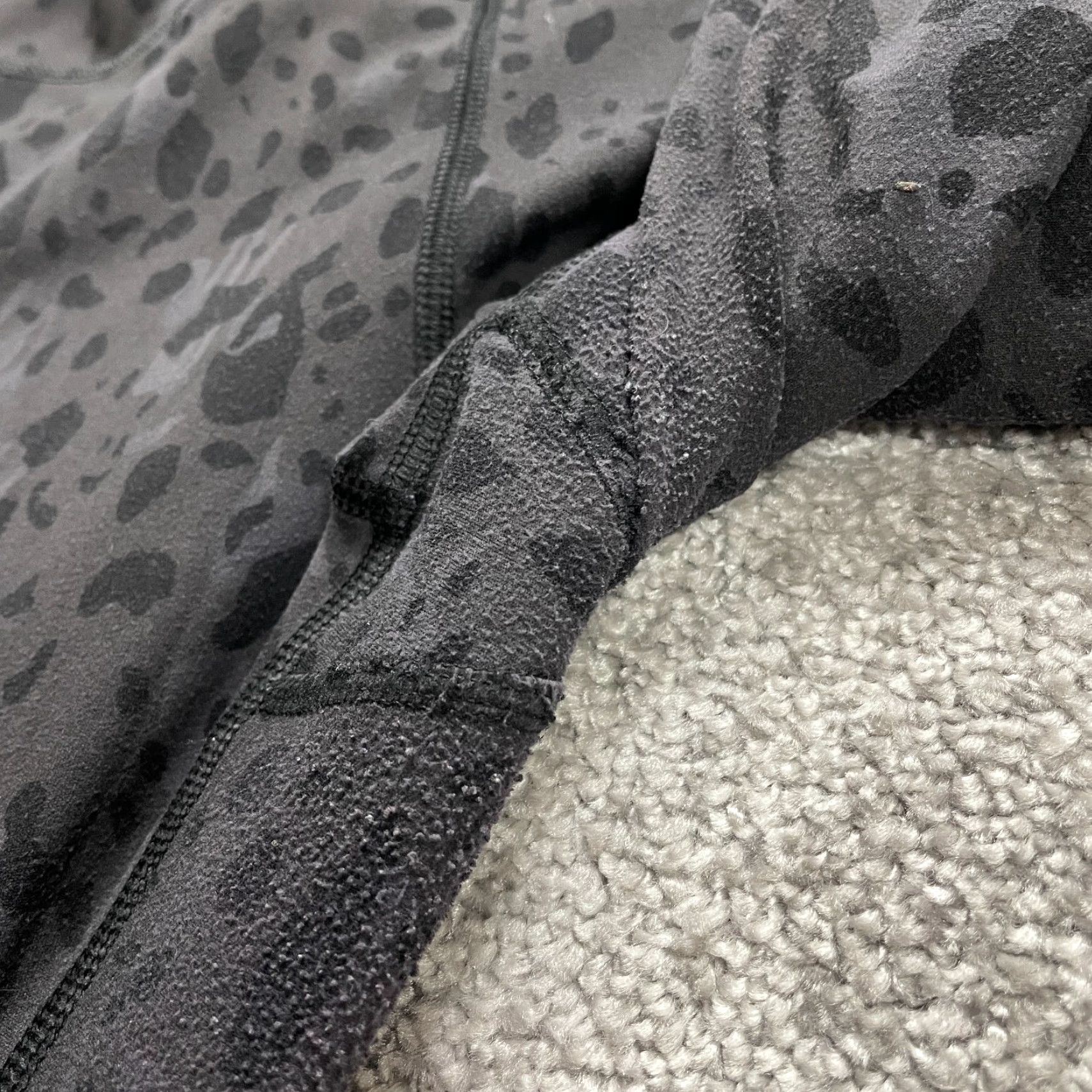 Vintage Unbranded Compression Leggings Womens Gray Leopard Athletic Gym Run 26x24 Size 42" / US 20 - 6 Thumbnail