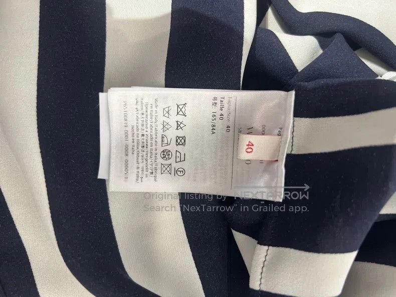 Valentino Valentino A striped ostrich feather top with a straight ne Size M / US 6-8 / IT 42-44 - 5 Thumbnail