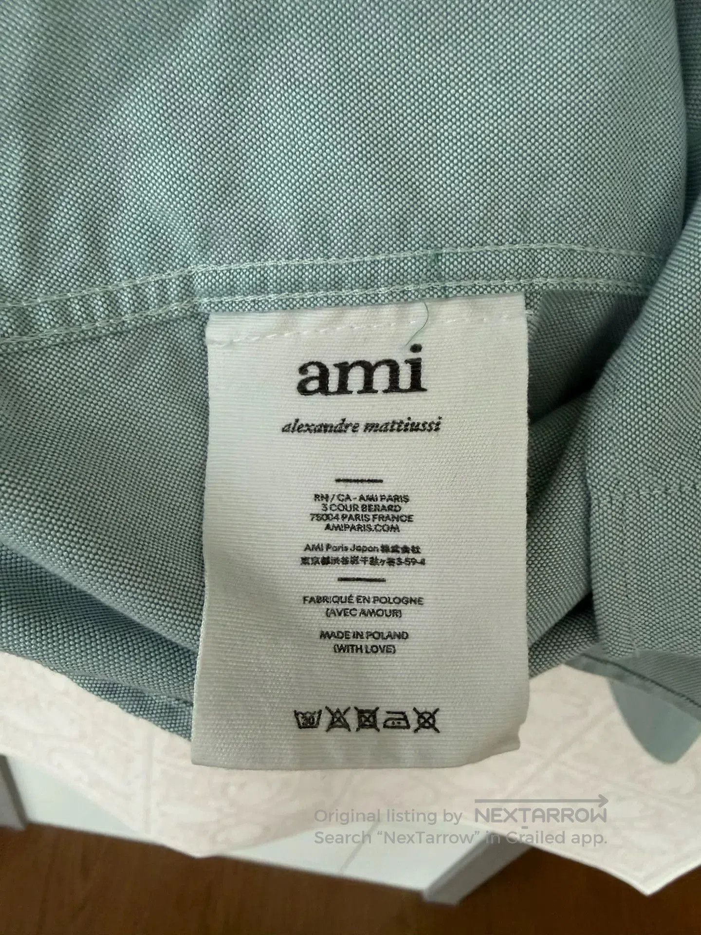 AMI ami love embroidery shirt size 40. Size US M / EU 48-50 / 2 - 3 Thumbnail