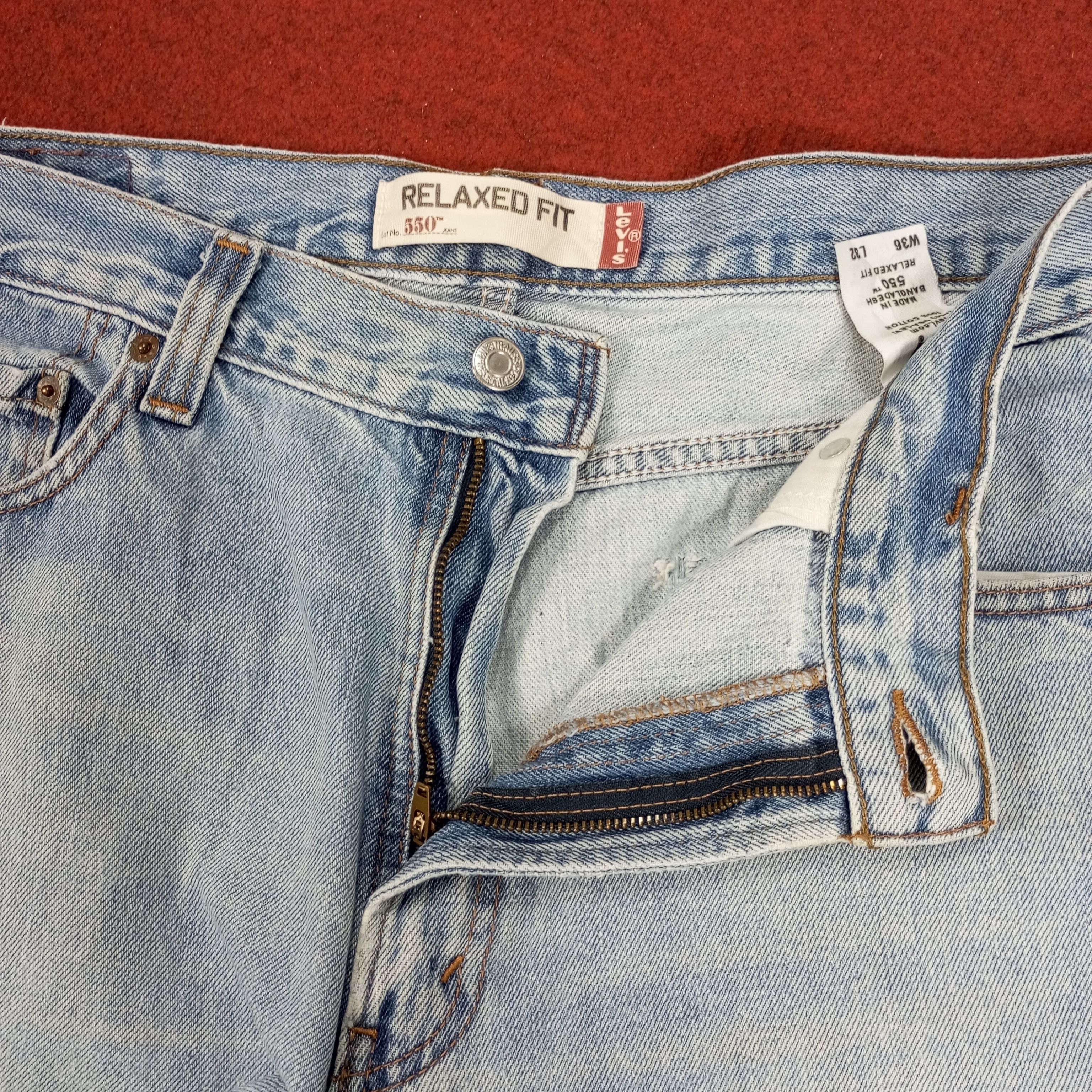Levi's × Vintage Levis Streetwear Style Distressed Jeans Size US 35 - 12 Thumbnail