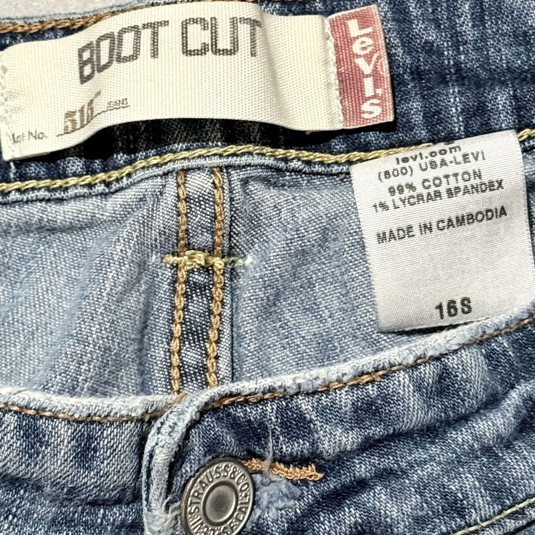 Levi's Levi's 515 Jeans Women's 16S Medium Wash Denim Stretch High-Rise Bootcut Blue Women Sized 16 Regular Jeans 515 Bootcut Size 38" / US 16 / IT 52 - 5 Thumbnail