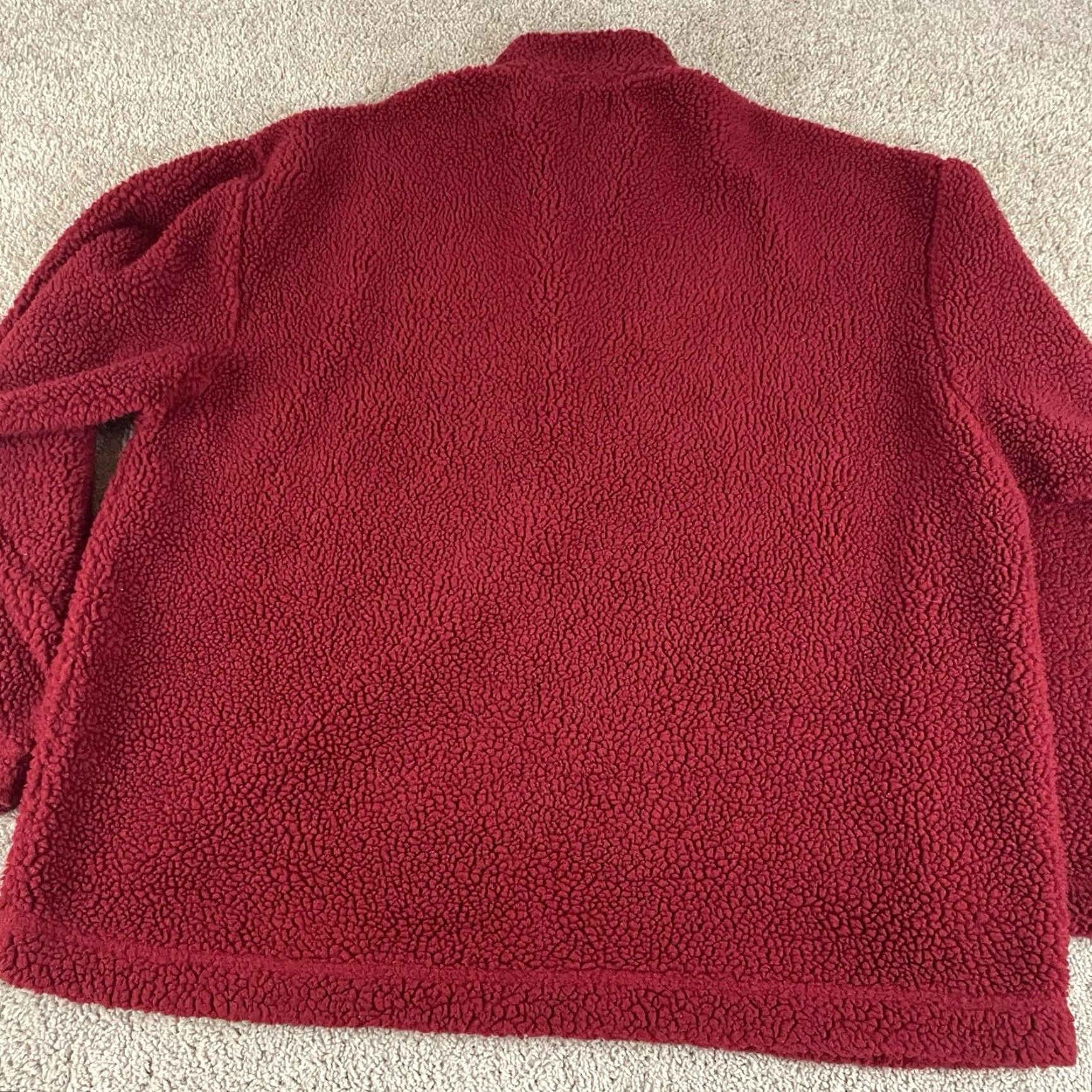 Gap VINTAGE Gap Jacket Mens XL Red 1/4 Zip Fleece Bomber Retro Skate Surf R1 Size US XL / EU 56 / 4 - 2 Thumbnail