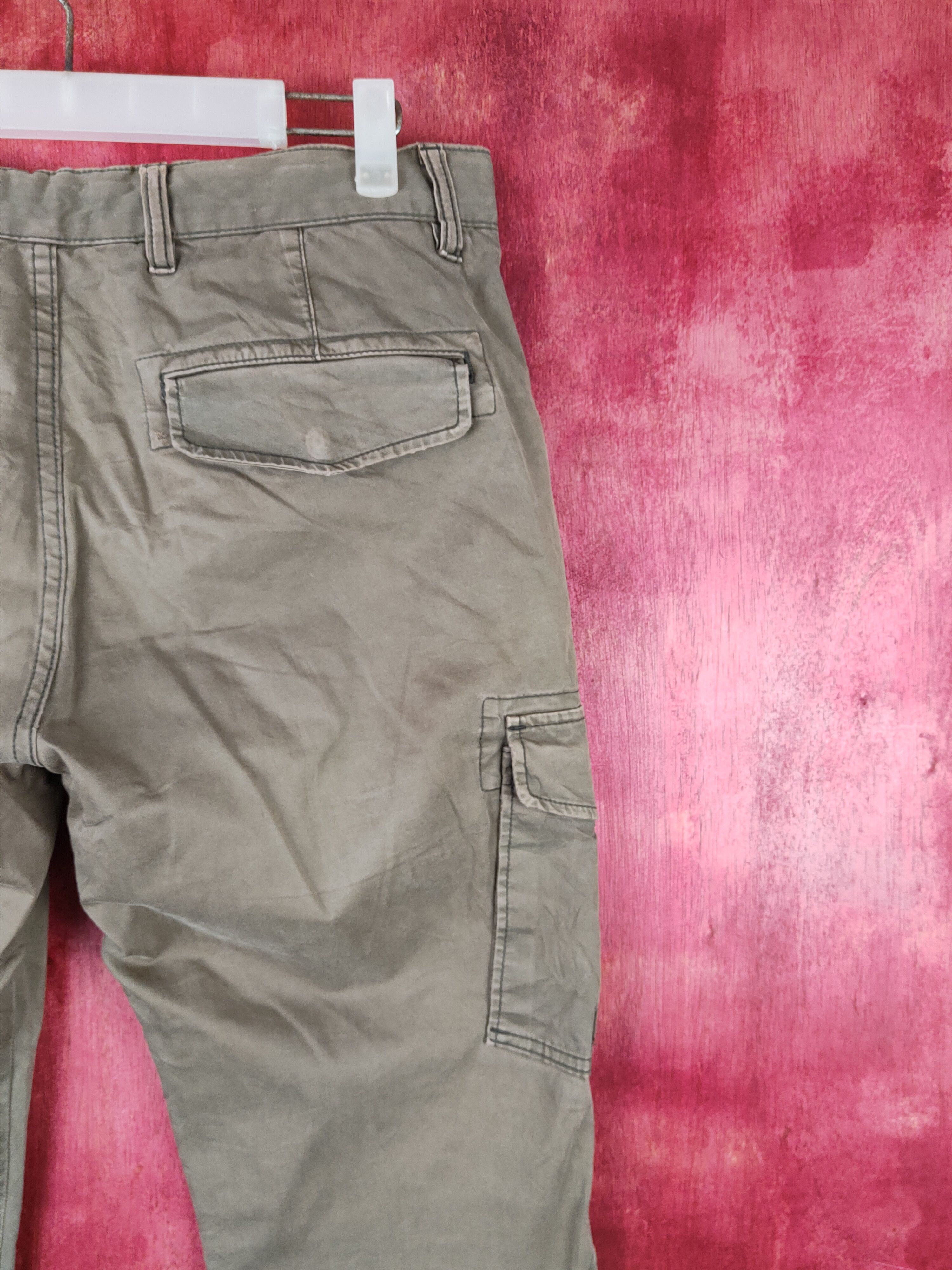 Japanese Brand × Uniqlo Uniqlo Brown Faded Multipocket Tactical Cargo Pants #S1391 Size US 31 - 10 Thumbnail