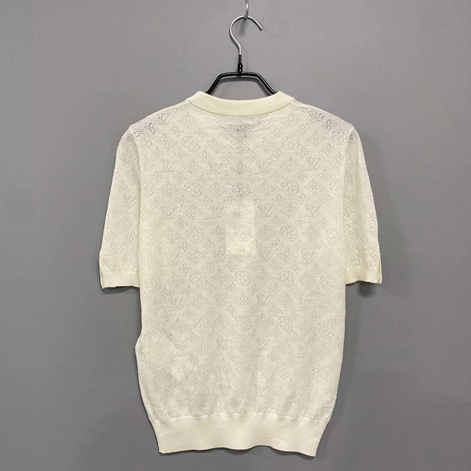 Louis Vuitton LV 26 Allover Hollow Knit Short Sleeve Top Size S / US 4 / IT 40 - 3 Thumbnail