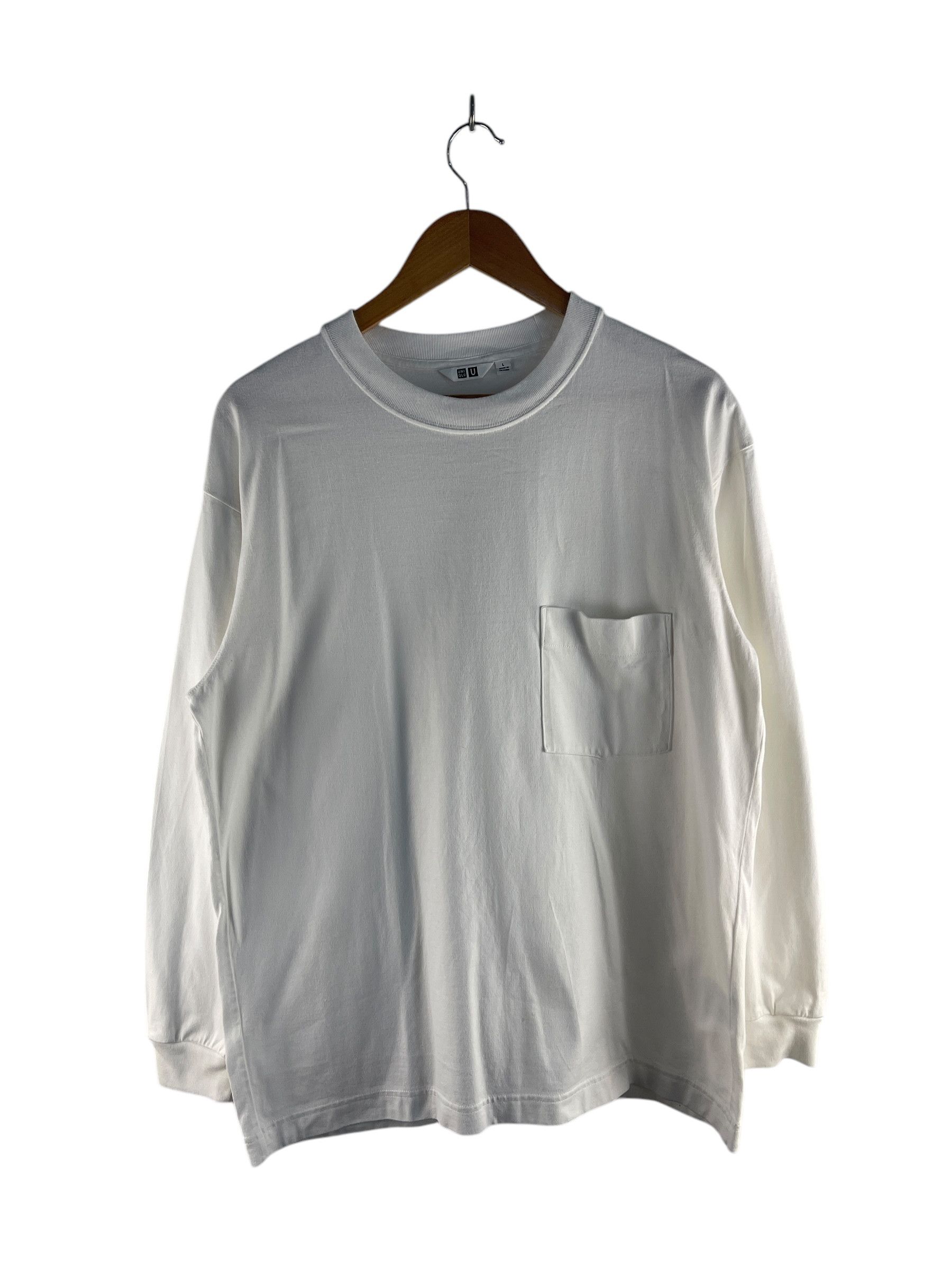 Lemaire × Uniqlo Lemaire Uniqlo Single Pocket Long Sleeve Shirt Size US L / EU 52-54 / 3 - 1 Thumbnail