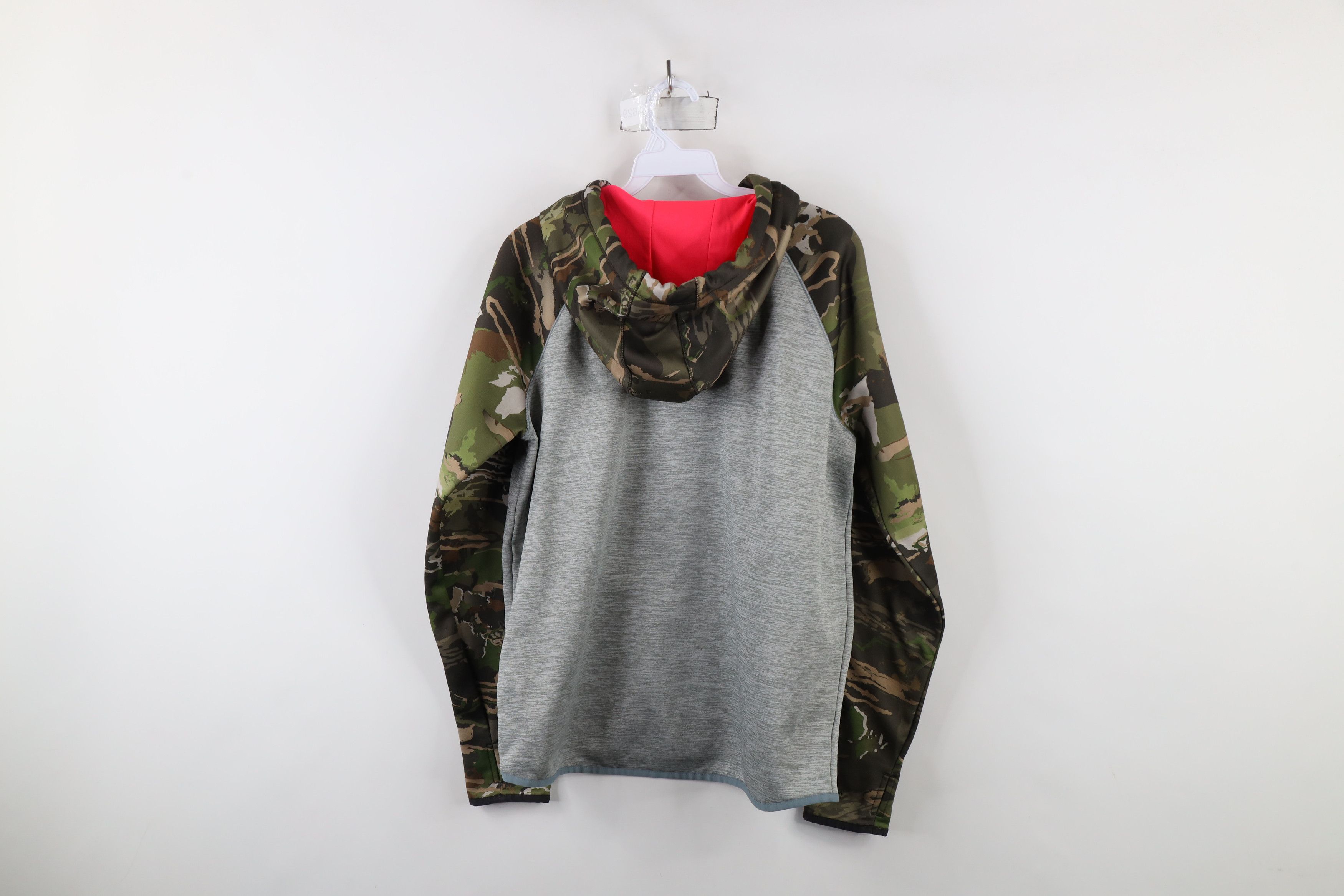 Under Armour × Vintage Under Armour Storm Loose Camouflage Hoodie Sweatshirt Gray Size L / US 10 / IT 46 - 12 Thumbnail
