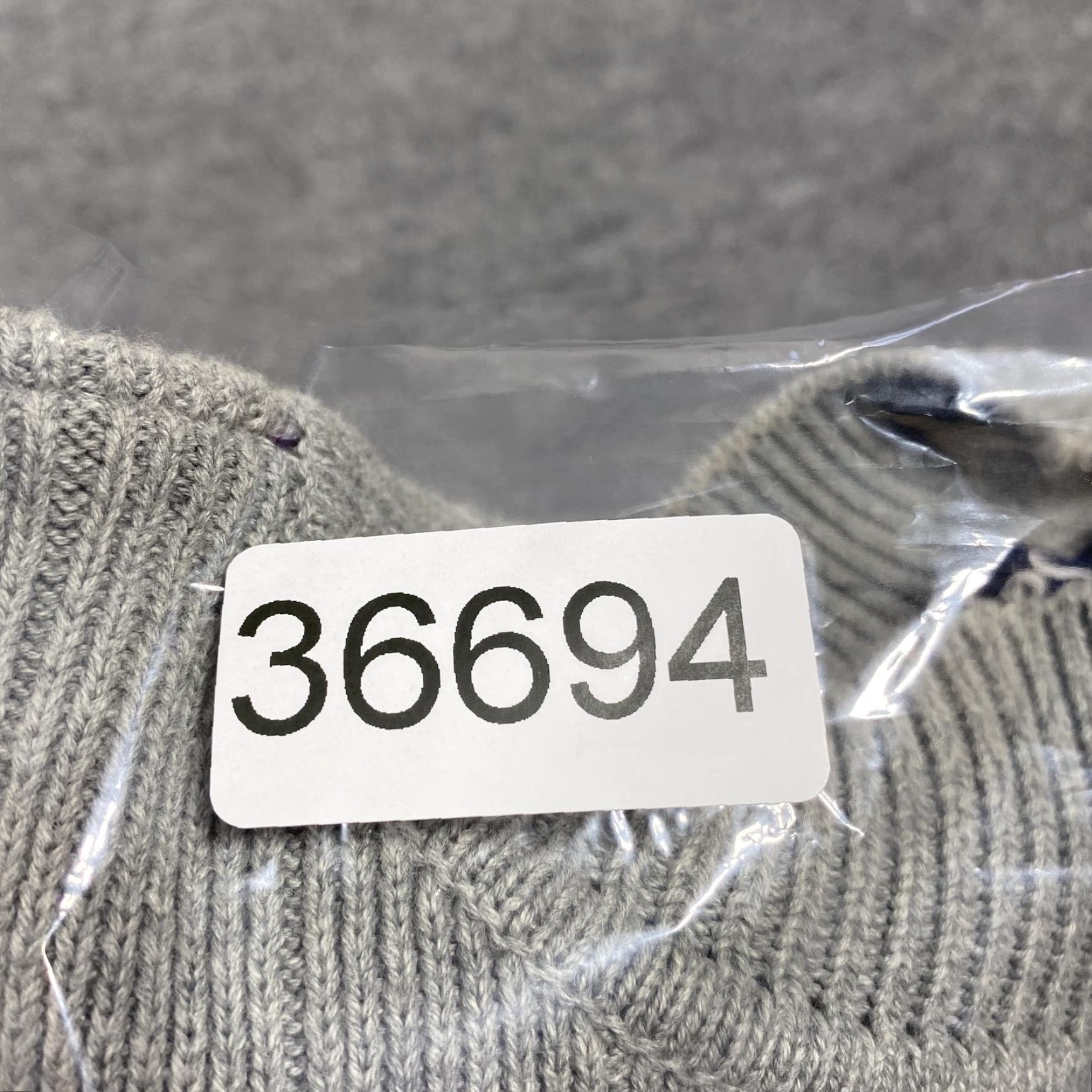 Ralph Lauren CHAPS Ralph Lauren Sweater Mens Large Gray Mock Neck Chunky-Knit Cotton Pullover Size US L / EU 52-54 / 3 - 7 Thumbnail
