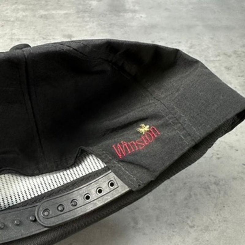 Vintage Vintage The Wrap Only Winston Has It Cigarette Black Hat Size ONE SIZE - 5 Thumbnail