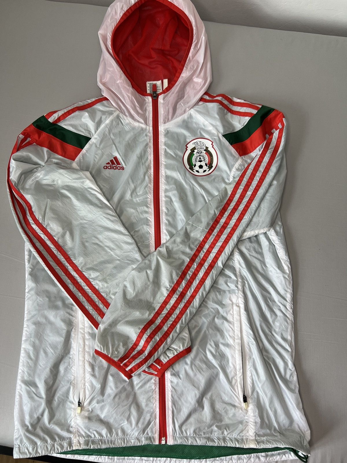 Rare Adidas Mexico 2014 World Cup Jacket Windbreaker Size M