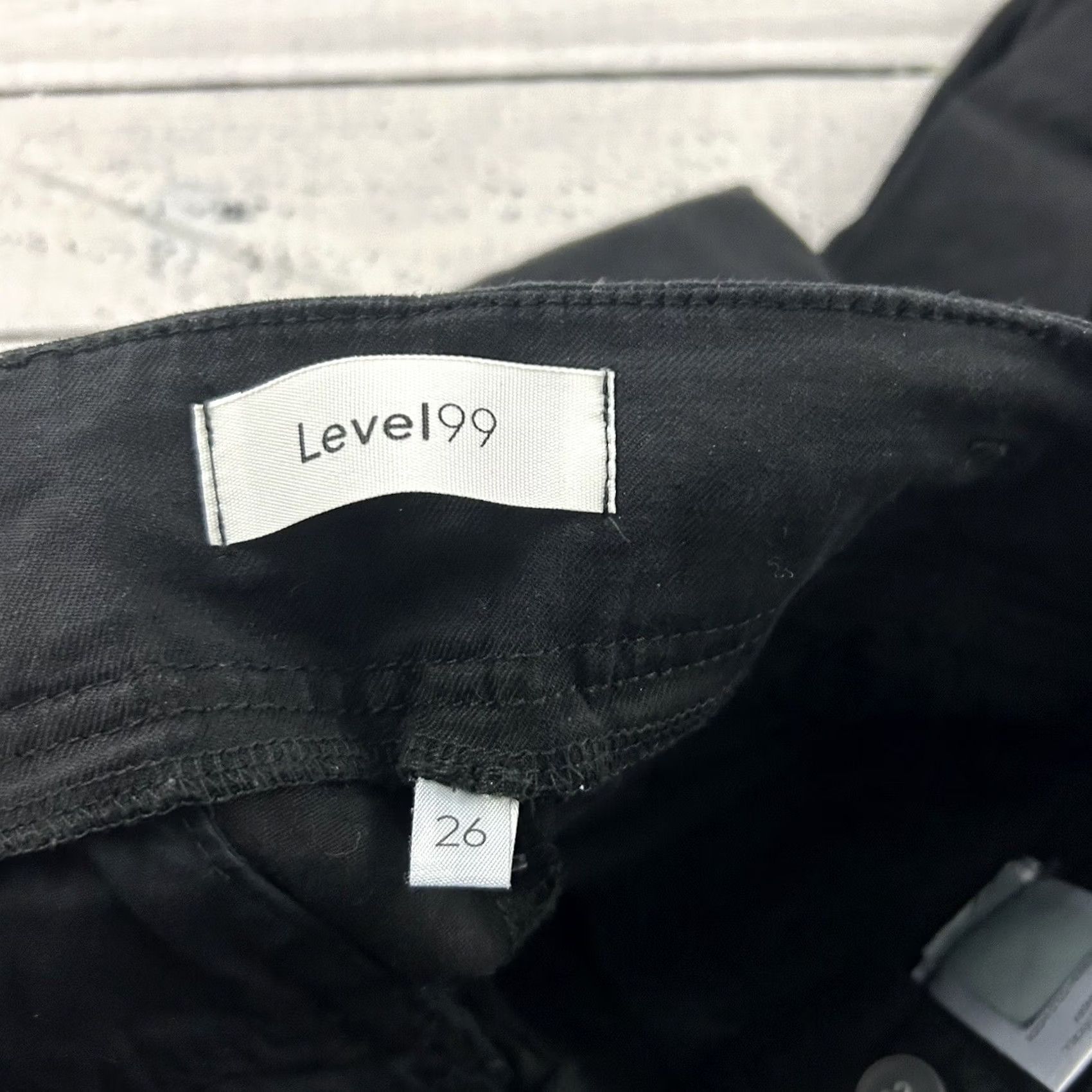 Vintage Level 99 Dress Pants Women Straight Black 26 Denim Dress Pants Women's 26 Black Level 99 Size 26" / US 2 / IT 38 - 2 Thumbnail