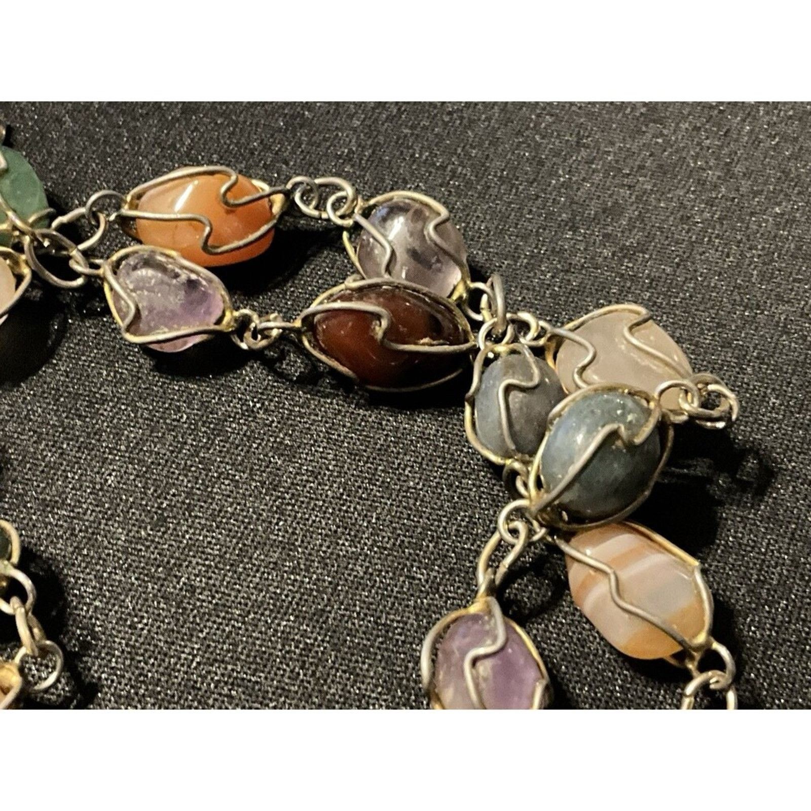 Other 28in Artizan Necklace Jadeite, Amethyst, Quartz, Tanzanite Size ONE SIZE - 3 Thumbnail