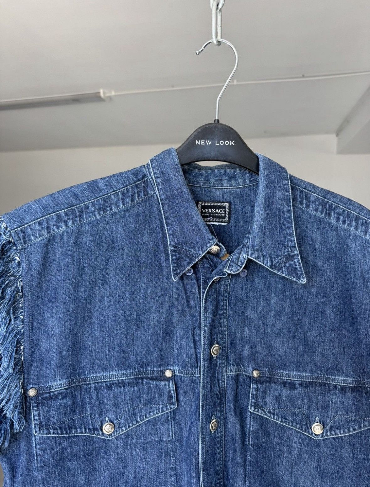 Versace Vintage Versace Denim Vest Size US L / EU 52-54 / 3 - 2 Thumbnail