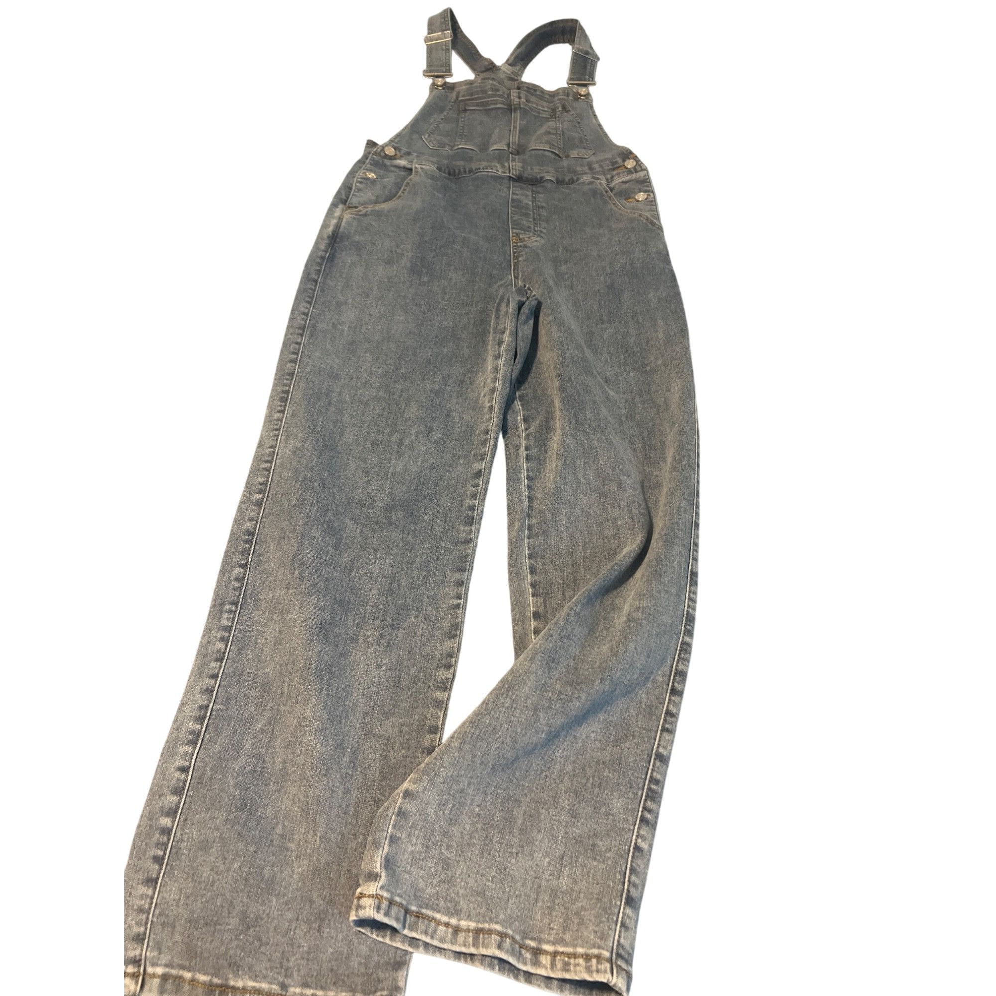 Other Denim Jean Overalls Women Adjustable Straps Straight Leg Str Size 32" / US 10 / IT 46 - 1 Thumbnail