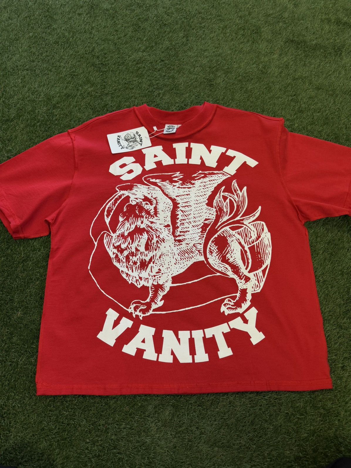Saint Vanity Saint Vanity Red White Tee Shirt Size M (NEW) Size US M / EU 48-50 / 2 - 1 Thumbnail