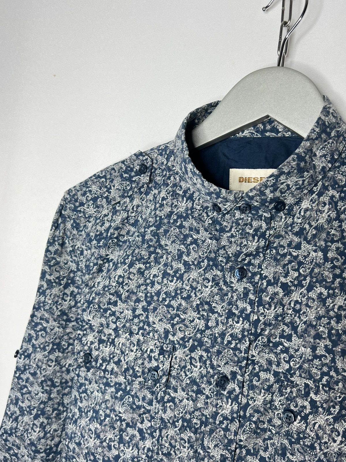 Diesel Diesel Overprinted Long Sleeve Shirt Rare Size US M / EU 48-50 / 2 - 6 Thumbnail