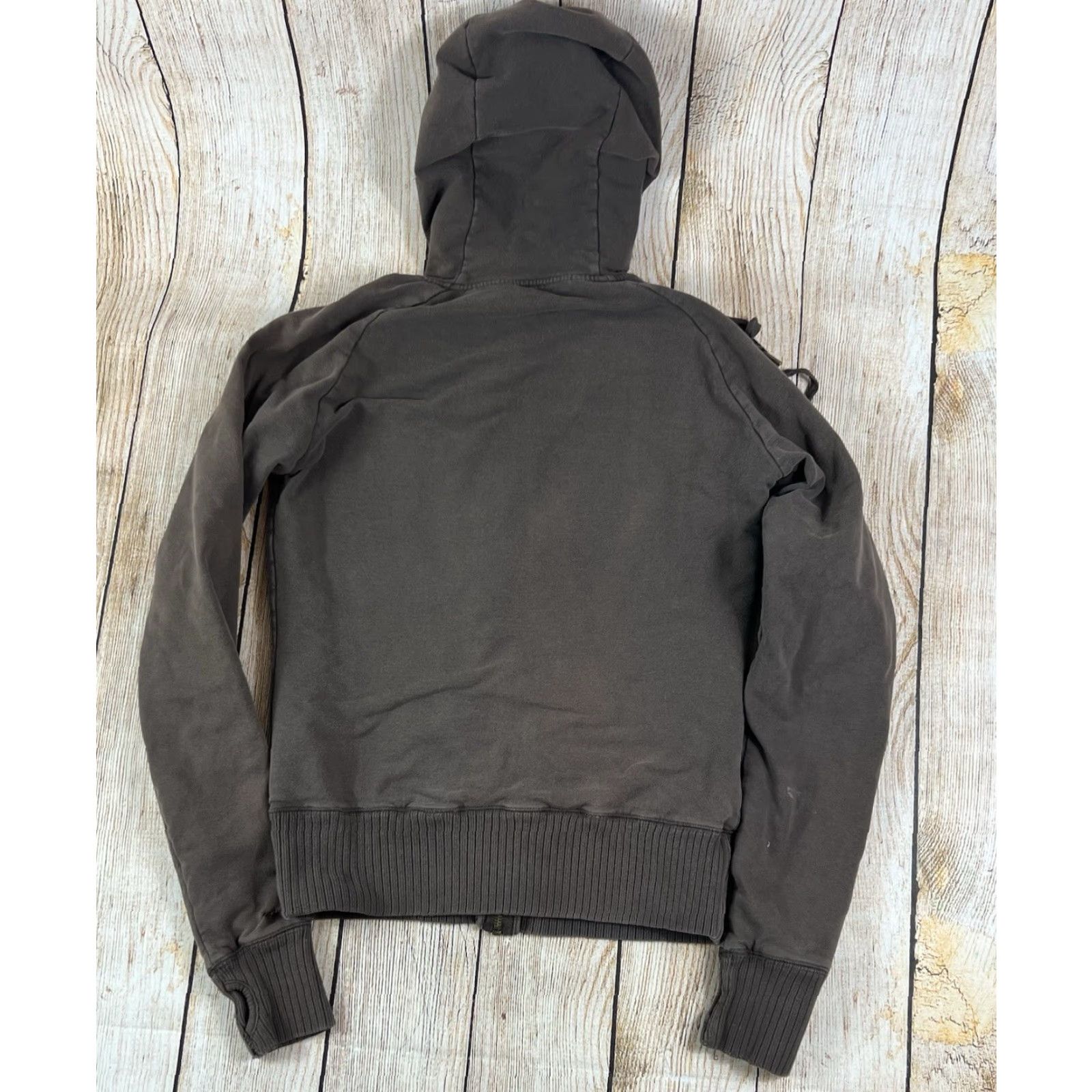 Fox Racing VINTAGE Fox Hoodie Women Large Brown Zip Up Logo Grunge Racing 90s X2K Size L / US 10 / IT 46 - 2 Thumbnail