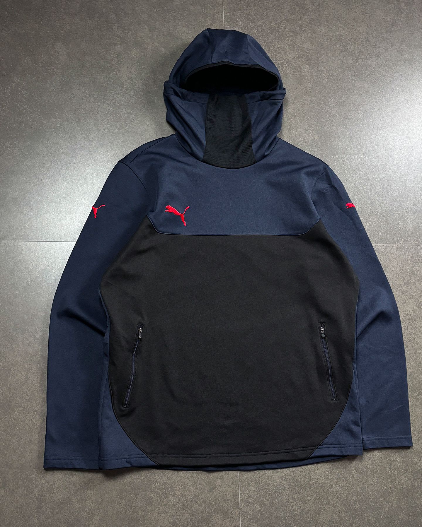 Puma Puma Two Tone Ninja Pullover Hoodie Size US XL / EU 56 / 4 - 2 Thumbnail