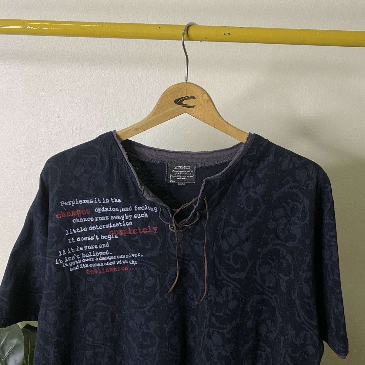 If Six Was Nine × Japanese Brand × Le Grande Bleu (L.G.B.) Moven Pick Seditionaries Poem Cyber Gothic Grunge Punk Tee Size US L / EU 52-54 / 3 - 2 Thumbnail