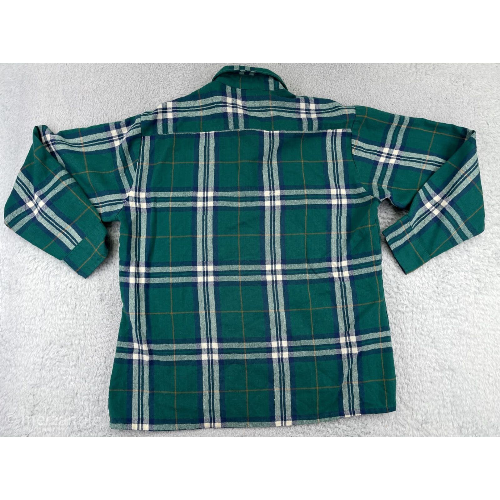 Vintage VINTAGE Claybrooke Shirt Mens Large Green Plaid 100% Acrylic Flannel Button Up Casual Workwear Fall Winter Green Mens Plaid Shirt Size US L / EU 52-54 / 3 - 2 Thumbnail
