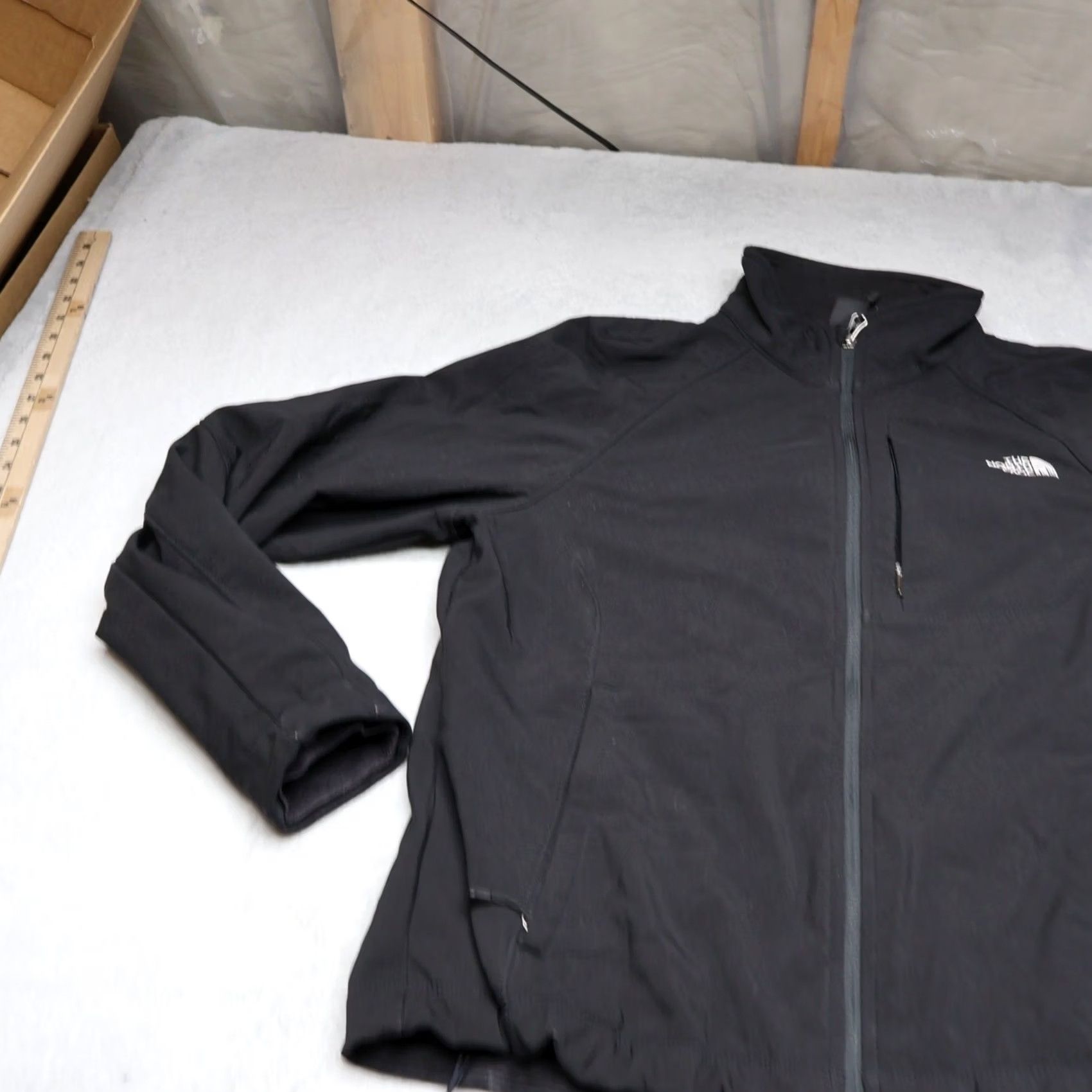 The North Face North Face Jacket Women XL BLK Softshell Wind Rain Full Zip Light Outdoor Hiking Size XL / US 12-14 / IT 48-50 - 2 Thumbnail
