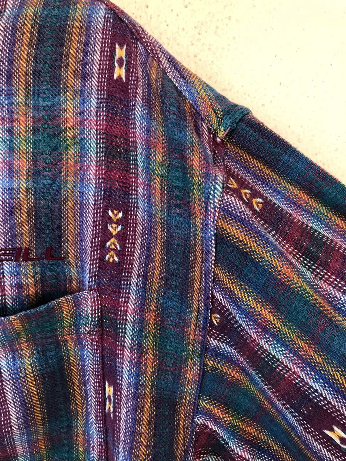 O'Neill × Vintage Vintage ONEILL Hoodie Button Heavy Shirt Size US L / EU 52-54 / 3 - 10 Thumbnail