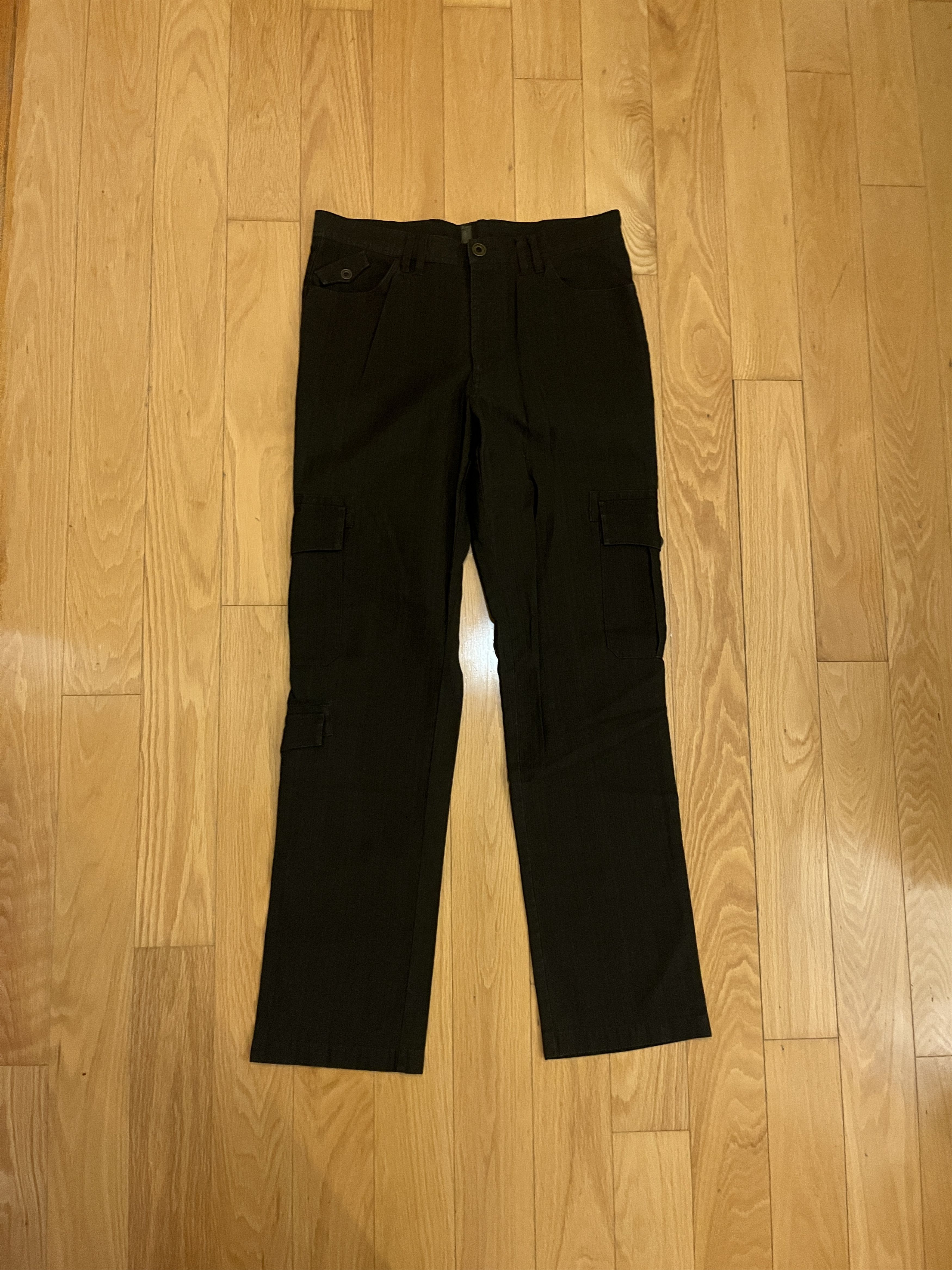 Vintage Vintage 3 Pocket Pinstripe Military Cargo Trousers 34/34 Size US 34 / EU 50 - 1 Thumbnail