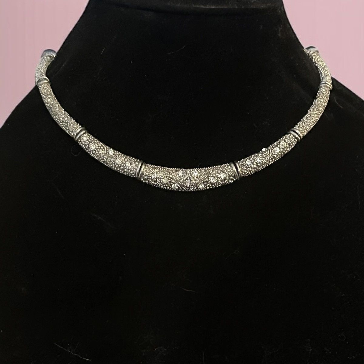Other Premier Designs silver rhinestone accent collar necklace Size ONE SIZE - 1 Thumbnail