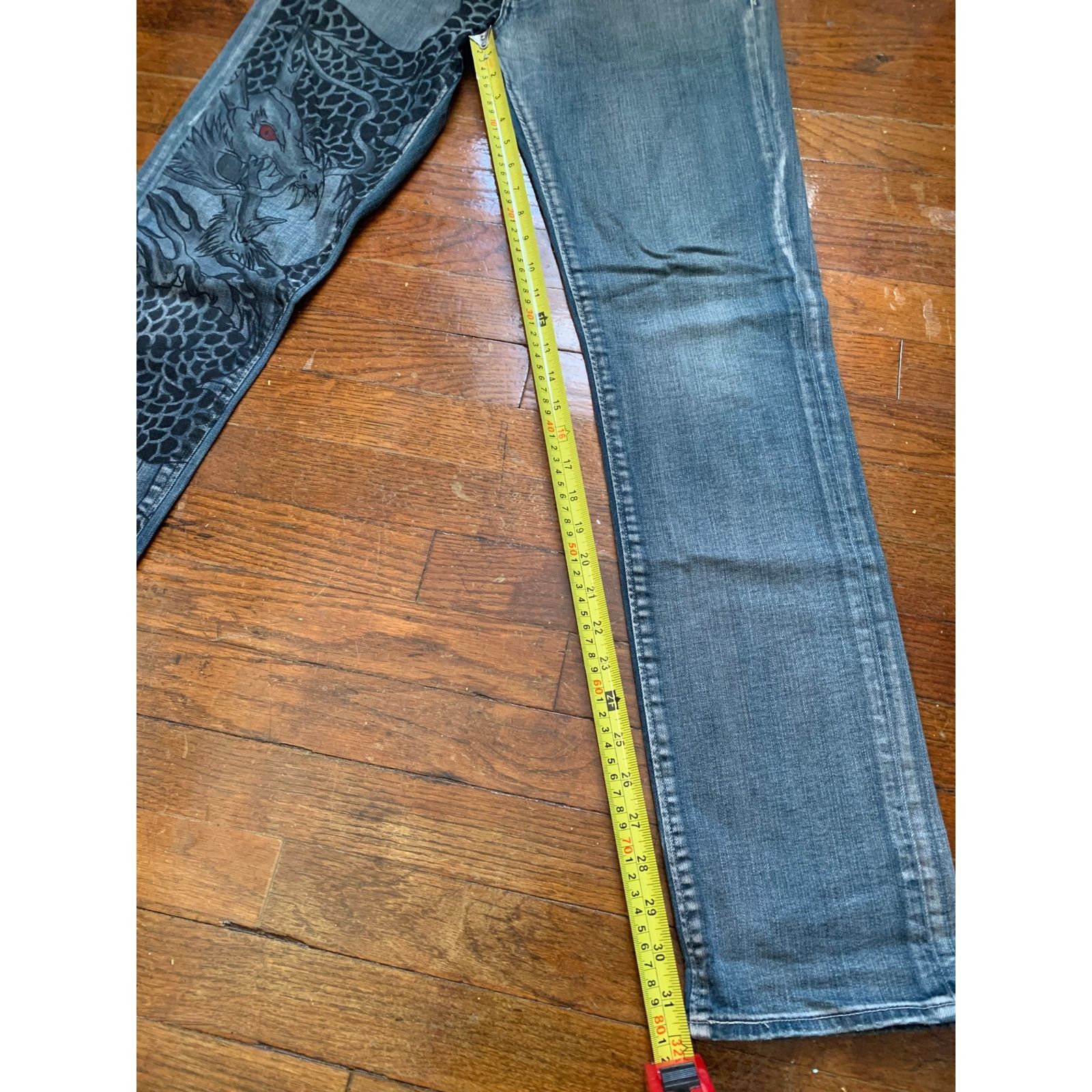 Levi's Levi’s 511 Handcukk Custom Painted Jeans Mens 32x34 1 of 1 Size US 32 / EU 48 - 14 Thumbnail