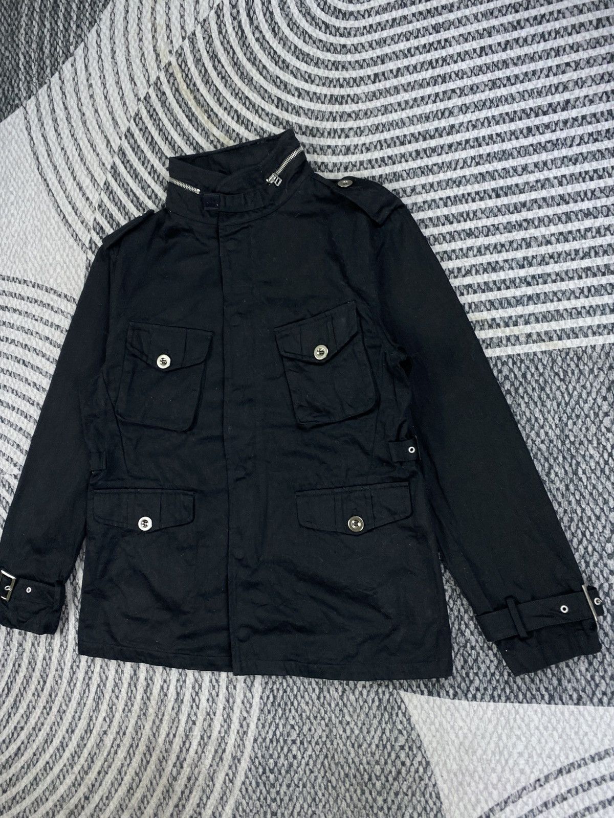 Japanese Brand Vtg Authentic Black Field HeavyWeight Multipocket Jacket Size US M / EU 48-50 / 2 - 4 Thumbnail
