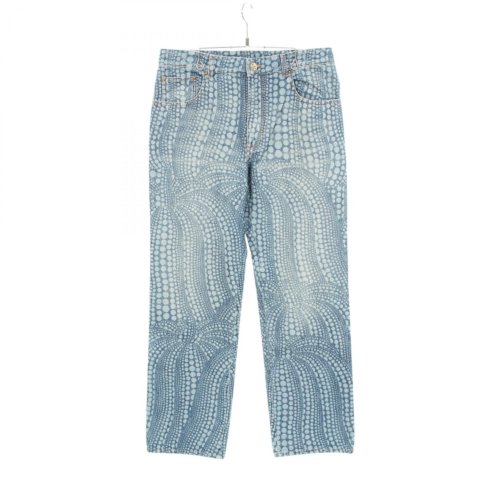 Louis Vuitton Louis Vuitton Louis Vuitton LV × YK Allover Pumpkin Cotton Pants Limited Textile Bottoms DUTY FREE for USA Size ONE SIZE - 1 Thumbnail