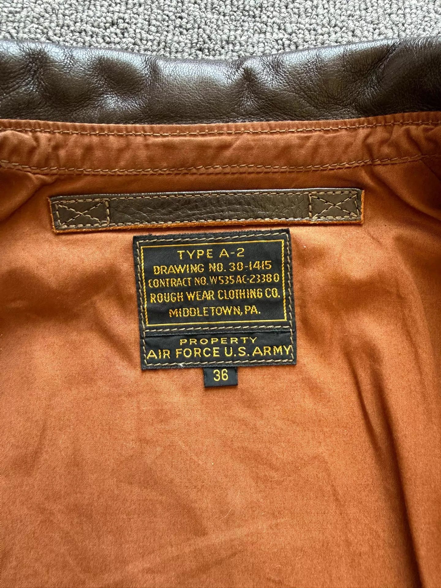 Other real McCoy A2 Horsehide 36 Lightly Used Size XS / US 0-2 / IT 36-38 - 7 Thumbnail