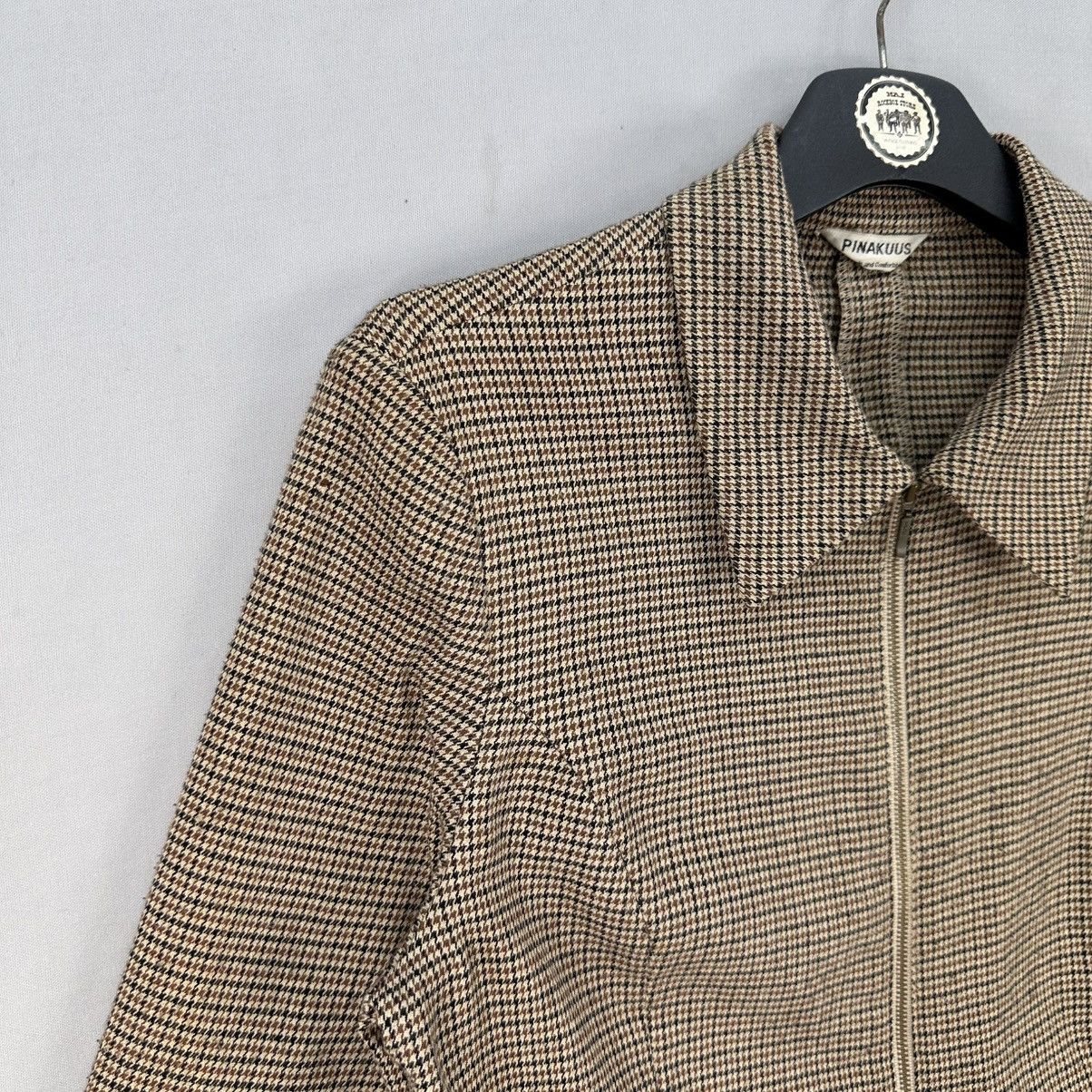 Japanese Brand Vintage 80's Rockabilly Style Zipper Houndstooth Jacket Size US XS / EU 42 / 0 - 2 Thumbnail