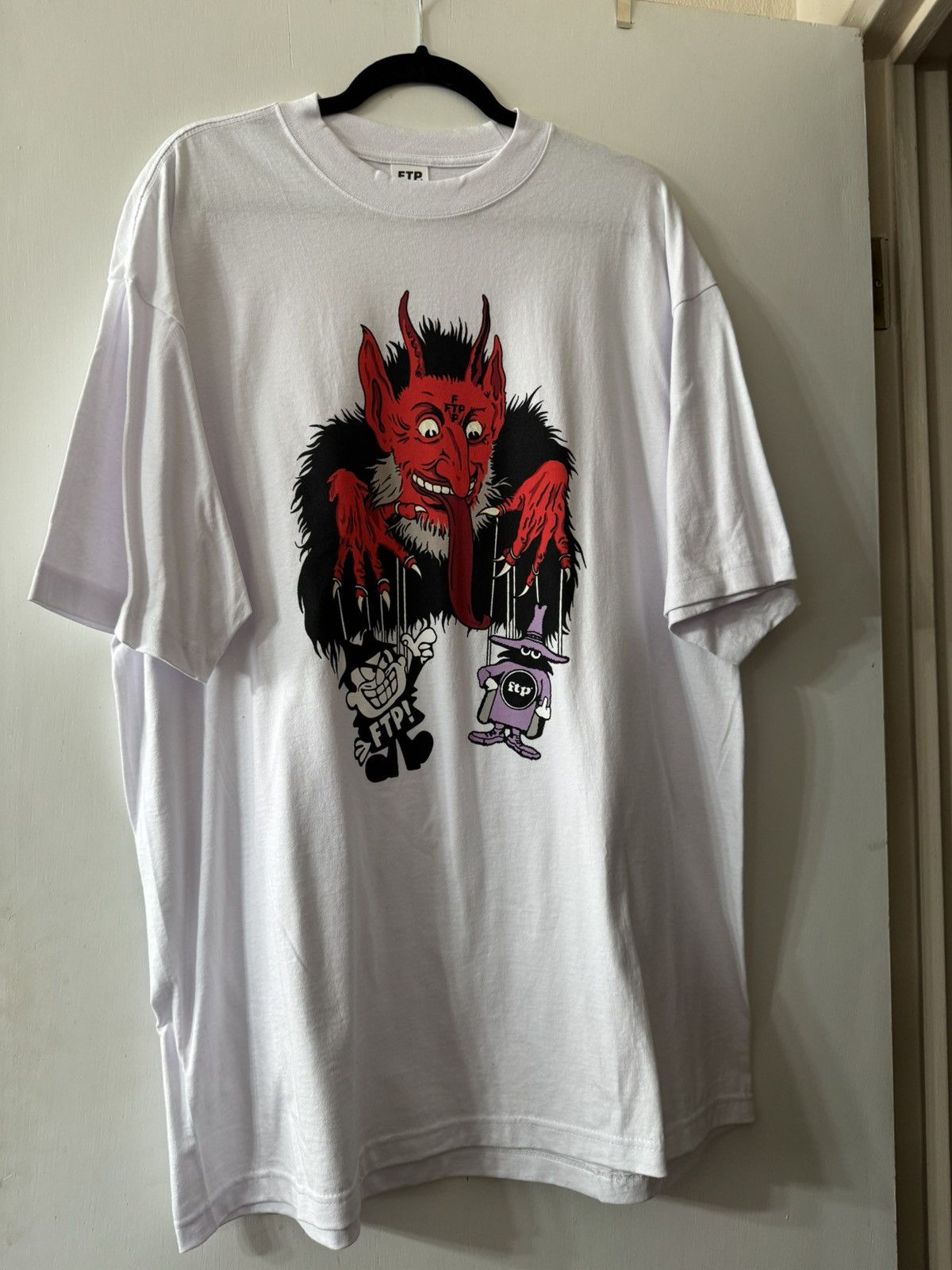 FTP Devil Boris White Graphic T-Shirt