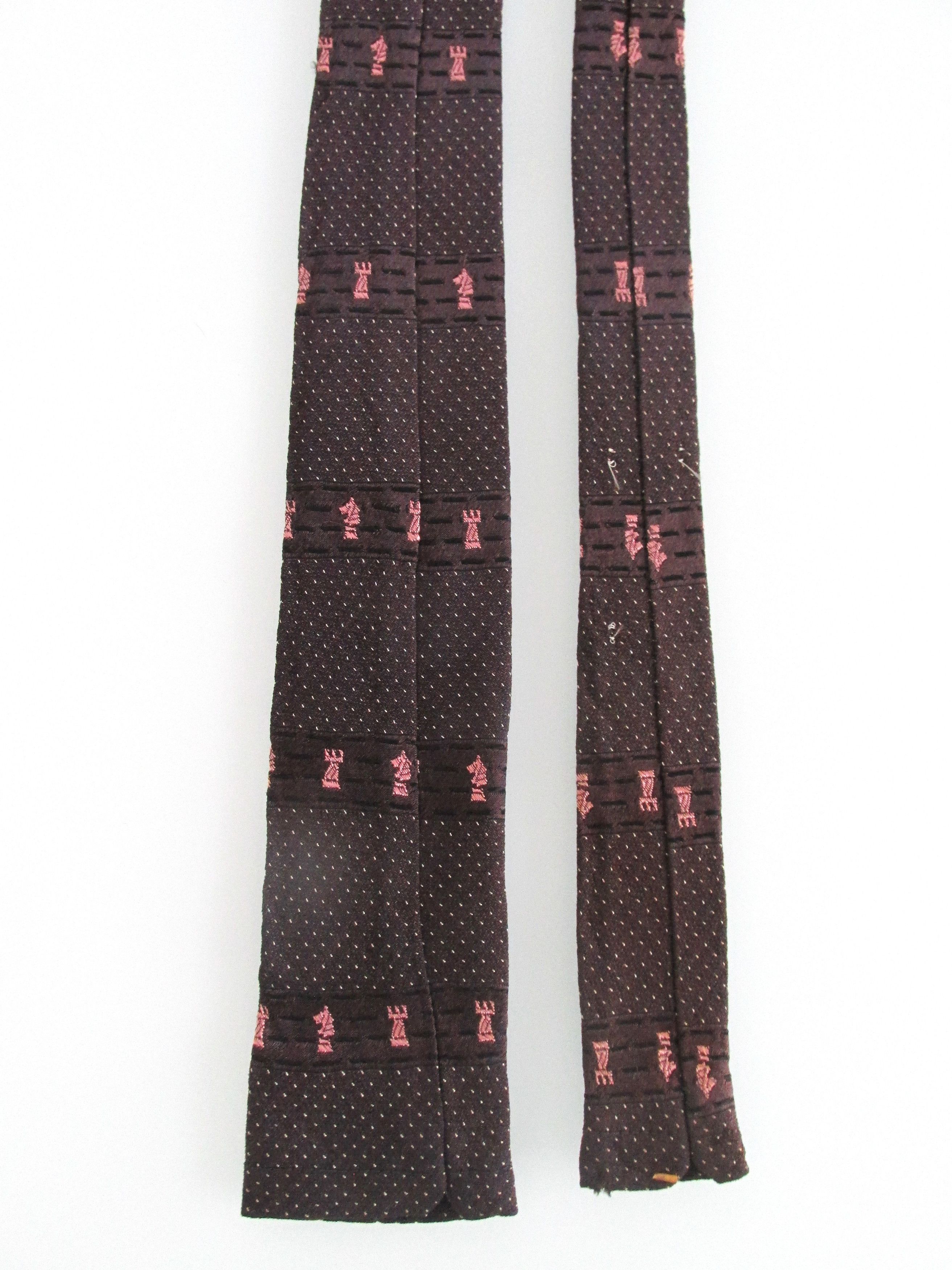 Vintage Flat/Square Bottom Vintage Men's Tie Size ONE SIZE - 4 Thumbnail