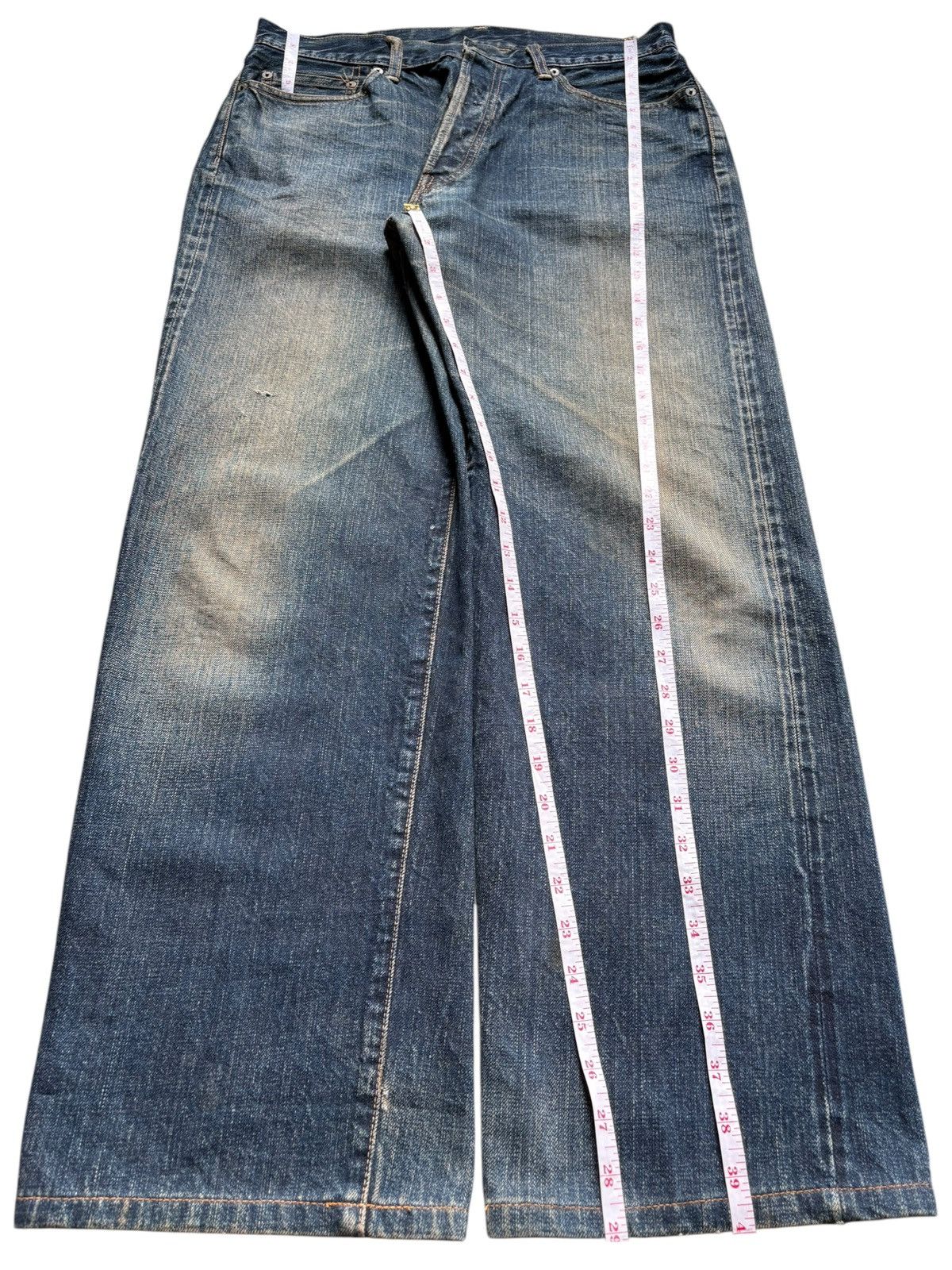 Japanese Brand Vintage Japan Brand Selvedge Rusty Mud Wash Baggy Jeans Size US 32 / EU 48 - 14 Thumbnail