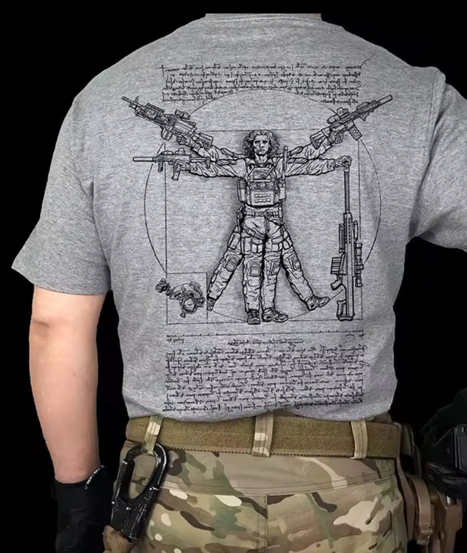 Other High Quality Da Vinci Vitruvius Man Fitness Cotton T-Shirt Size US XXL / EU 58 / 5 - 3 Thumbnail