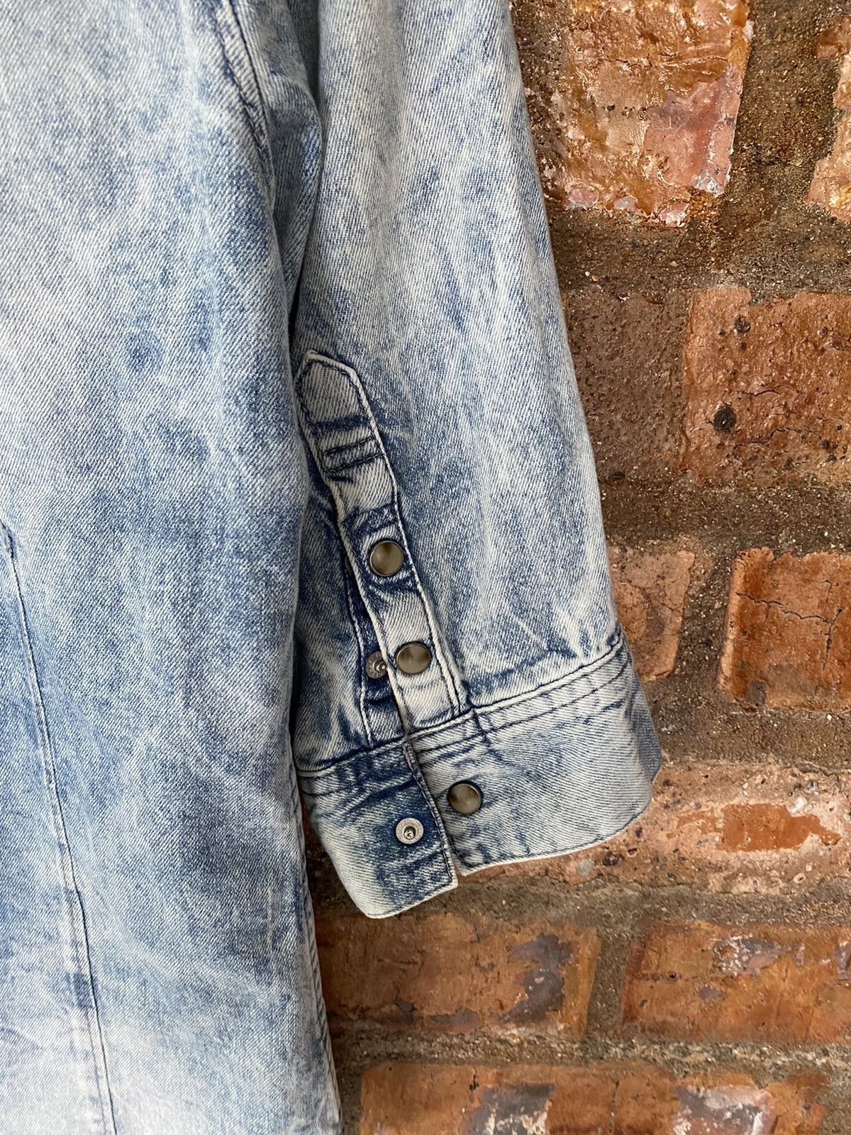 GOSTAR DE FUGA Gostar De Fuga Wash Denim 3/4 Sleeve Size US M / EU 48-50 / 2 - 9 Thumbnail