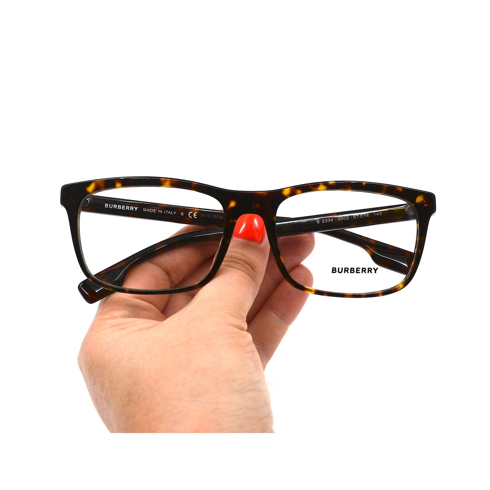 Burberry NEW BURBERRY BE2334 3002 ELM DARK HAVANA EYEGLASSES FRAME Size ONE SIZE - 11 Thumbnail