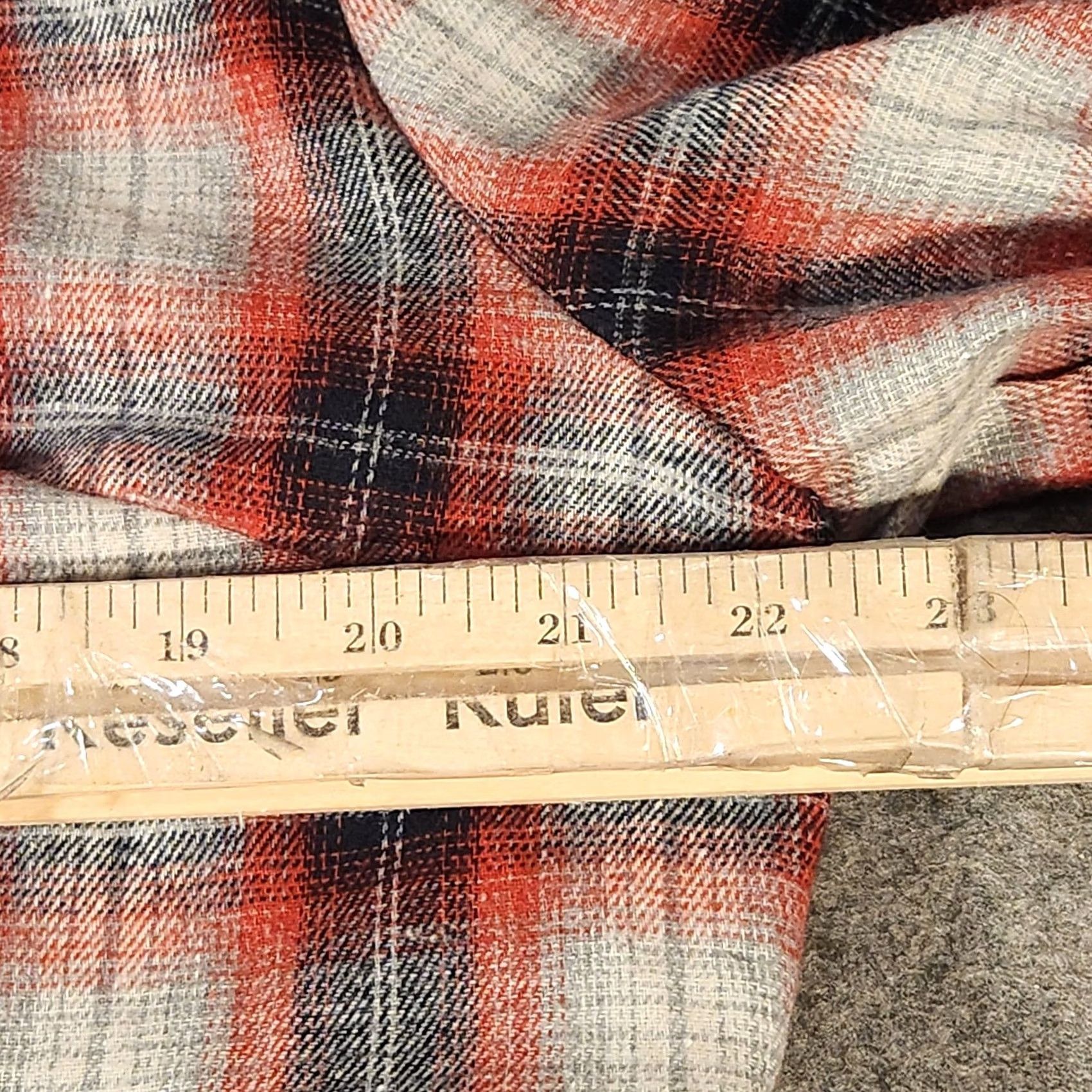 Vintage HALARA Shirt Dress Womens XL Red Plaid Flannel Button Front Long Sleeve Belted Size XL / US 12-14 / IT 48-50 - 4 Thumbnail