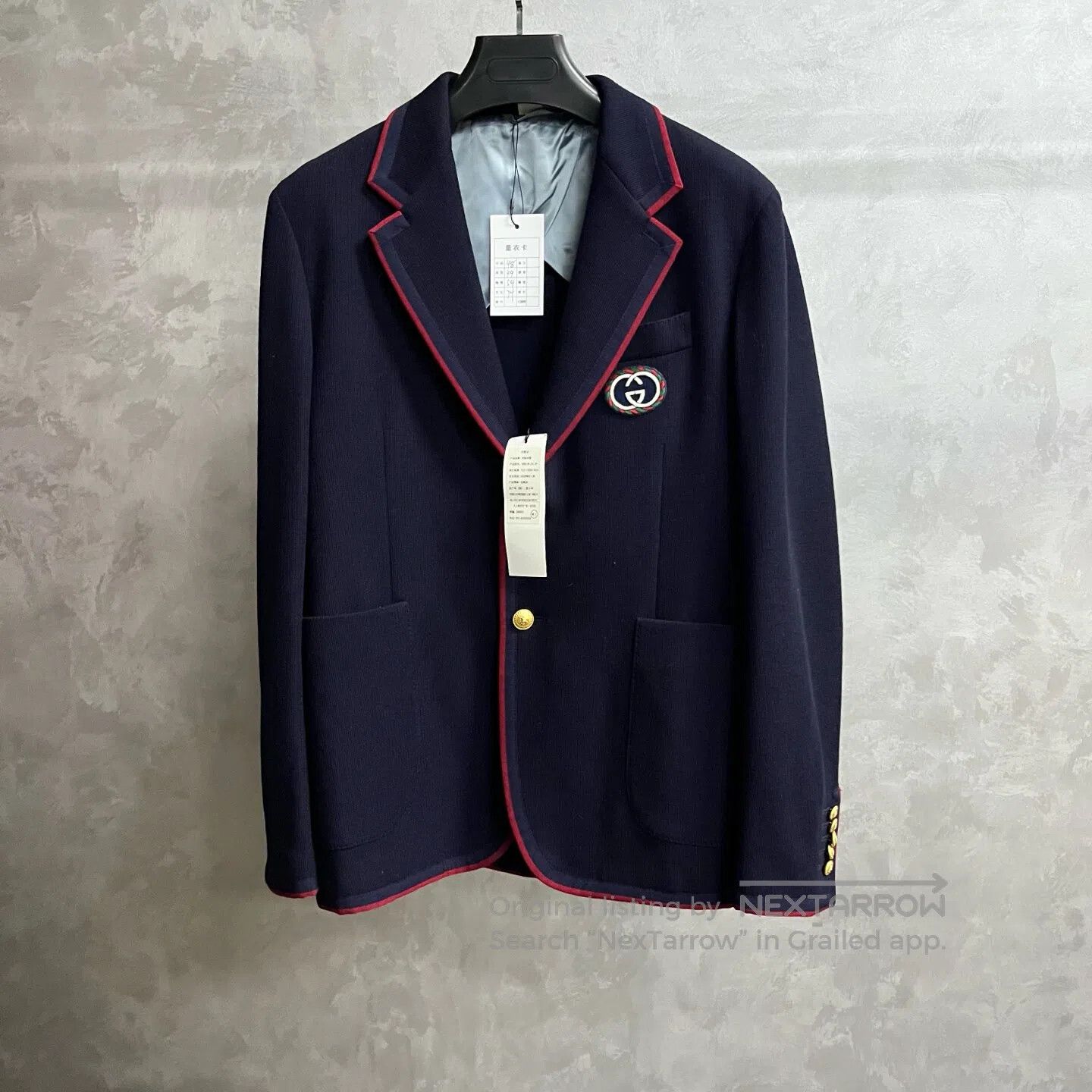 Gucci Guicci Deep blue blended fabric lining suit jacket| Size US M / EU 48-50 / 2 - 1 Thumbnail