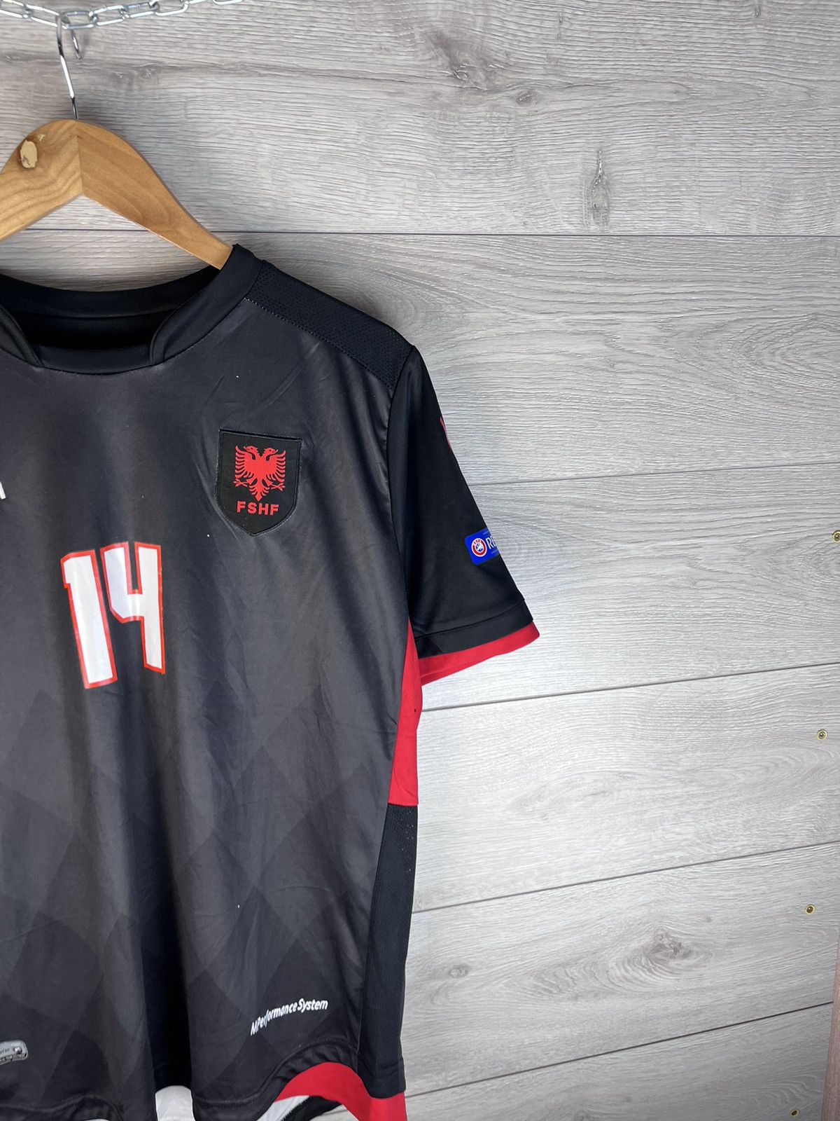 Macron Men’s soccer jersey macron Albania 🇦🇱 #14 Xhaka size L Size US L / EU 52-54 / 3 - 3 Thumbnail