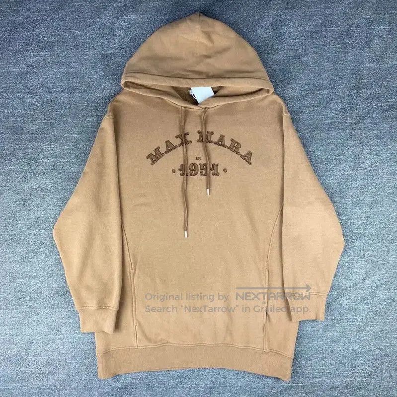Max Mara MaxMara Brown Cotton Women's Hoodie . Size M / US 6-8 / IT 42-44 - 1 Thumbnail