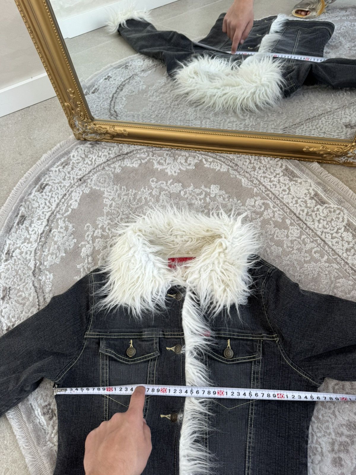 Hysteric Glamour VTG🥶CRAZY JUNYA WATANABE KAPITAL STYLE DENIM FUR JACKET Size US S / EU 44-46 / 1 - 5 Thumbnail