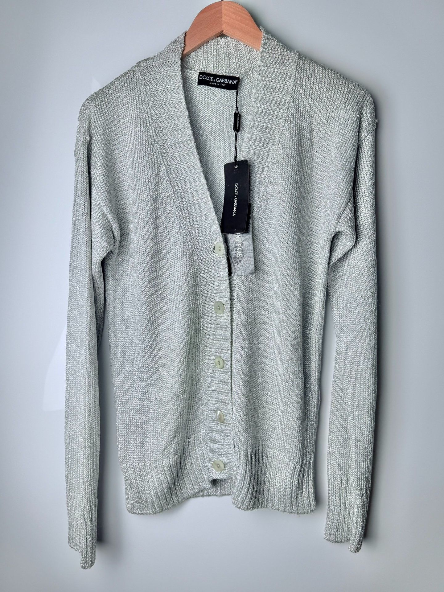 Giuseppe Zanotti Giuseppe Zanotti Knit Silver Sweater it_42 Women Size M / US 6-8 / IT 42-44 - 1 Thumbnail