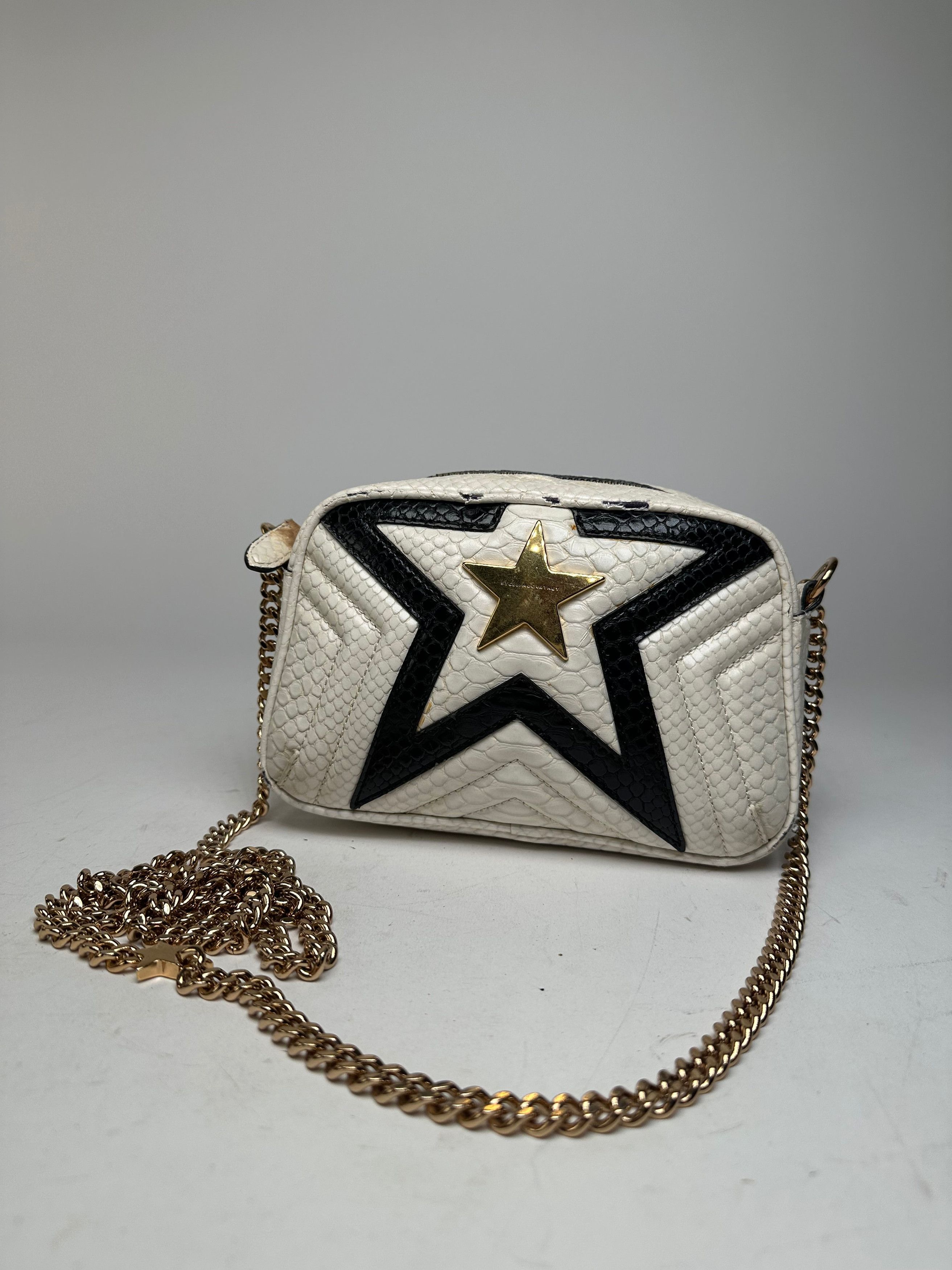 Stella McCartney Vintage Stella Mc Cartney Snake Emblossed Vegan Leather Shou Size ONE SIZE - 1 Thumbnail