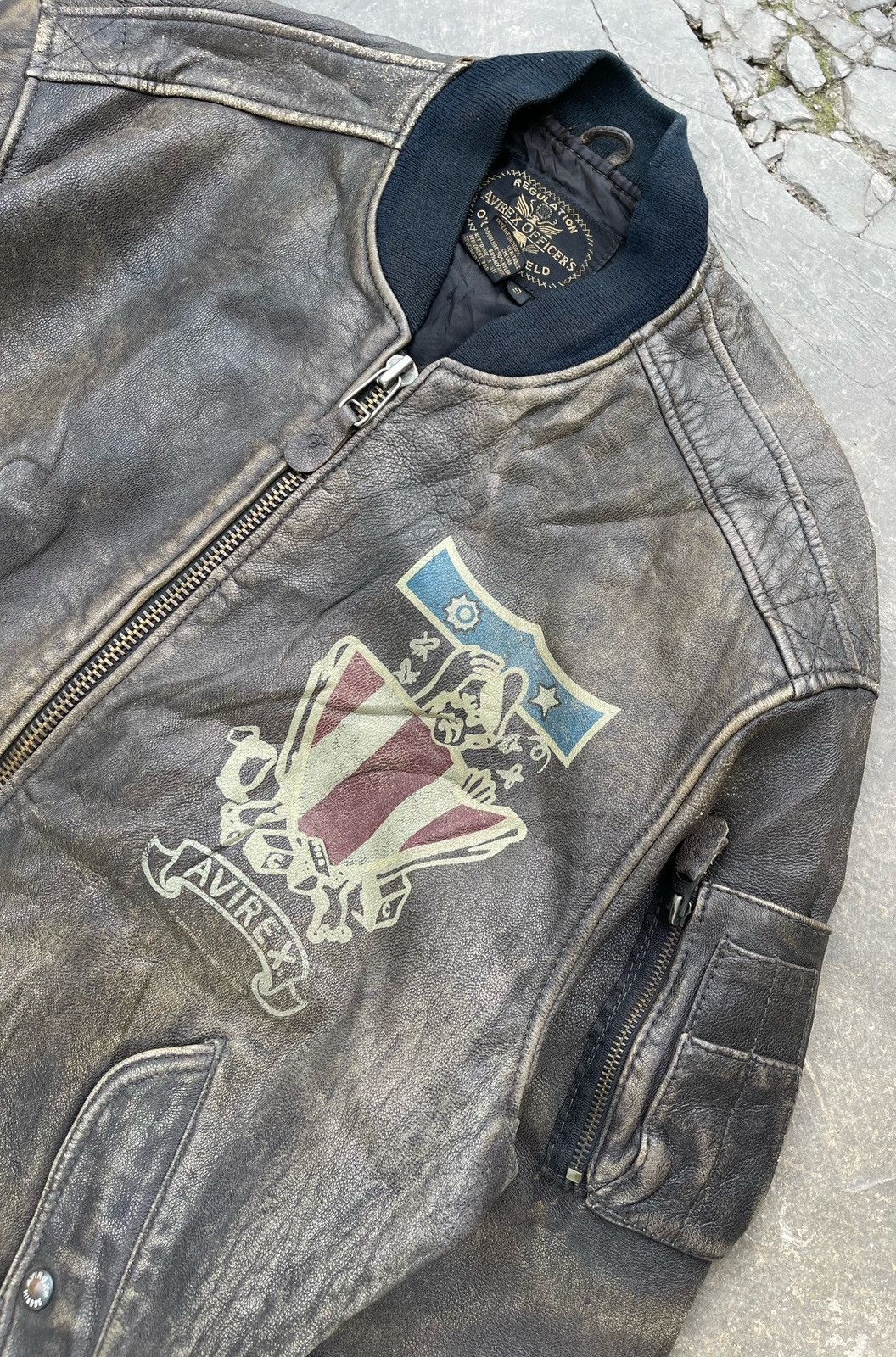 Avirex 🔥Vintage 80's Avirex Goat Skin Flight Bomber Leather Jacket Size US S / EU 44-46 / 1 - 8 Thumbnail
